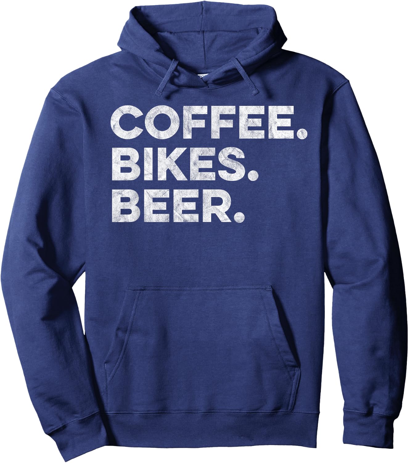 Coffee. Bikes. Beer. Retro Cycling Hoodie - Hoodie | Navy