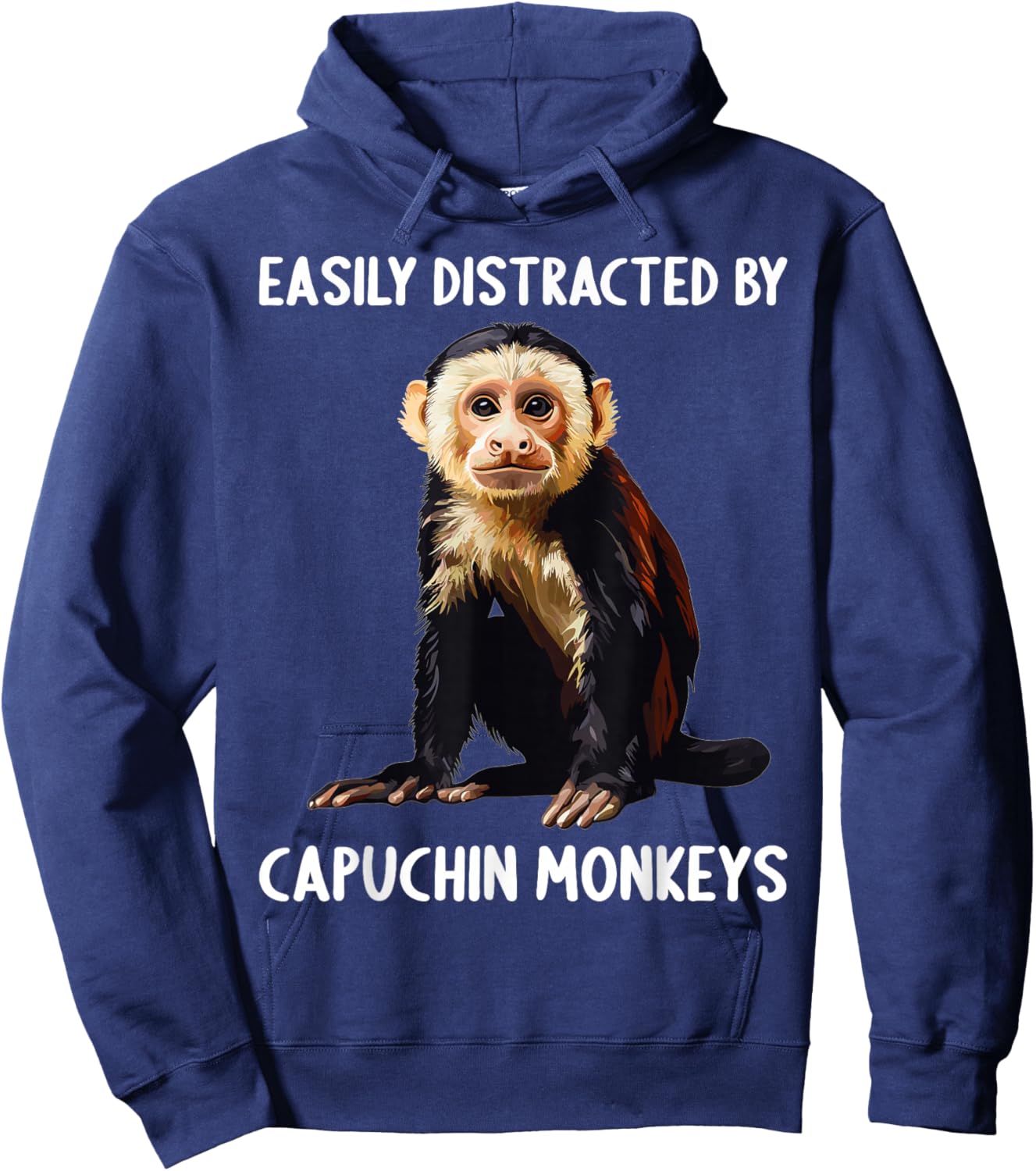 Capuchin Monkeys Capuchin Monkey Hoodie - Hoodie | Navy
