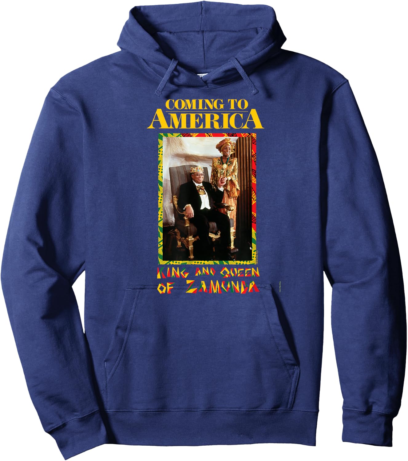 Coming to America: King and Queen Zamunda Hoodie - Hoodie | Navy