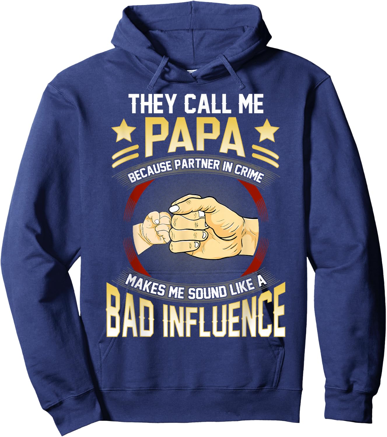 Papa Shirts Funny Fathers Day They Call Me Papa Hoodie - Hoodie | Navy