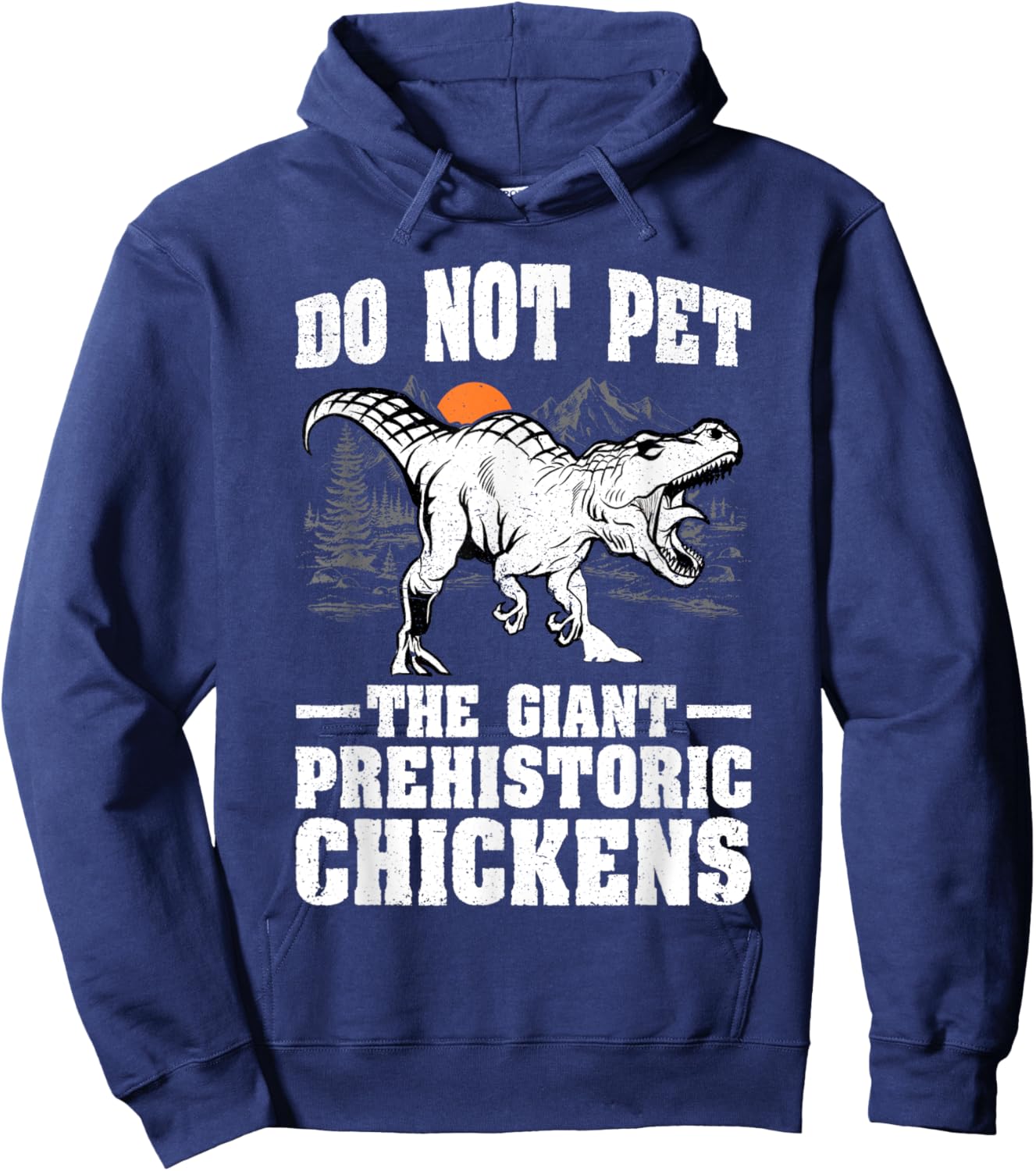 Do not pet Funny Dino TRex Dinosaur Boys Hoodie - Hoodie | Navy