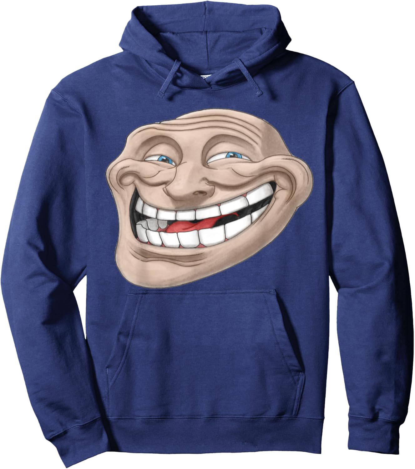 Epic Troll Face | Realistic Design Dank Meme Hoodie - Hoodie | Navy