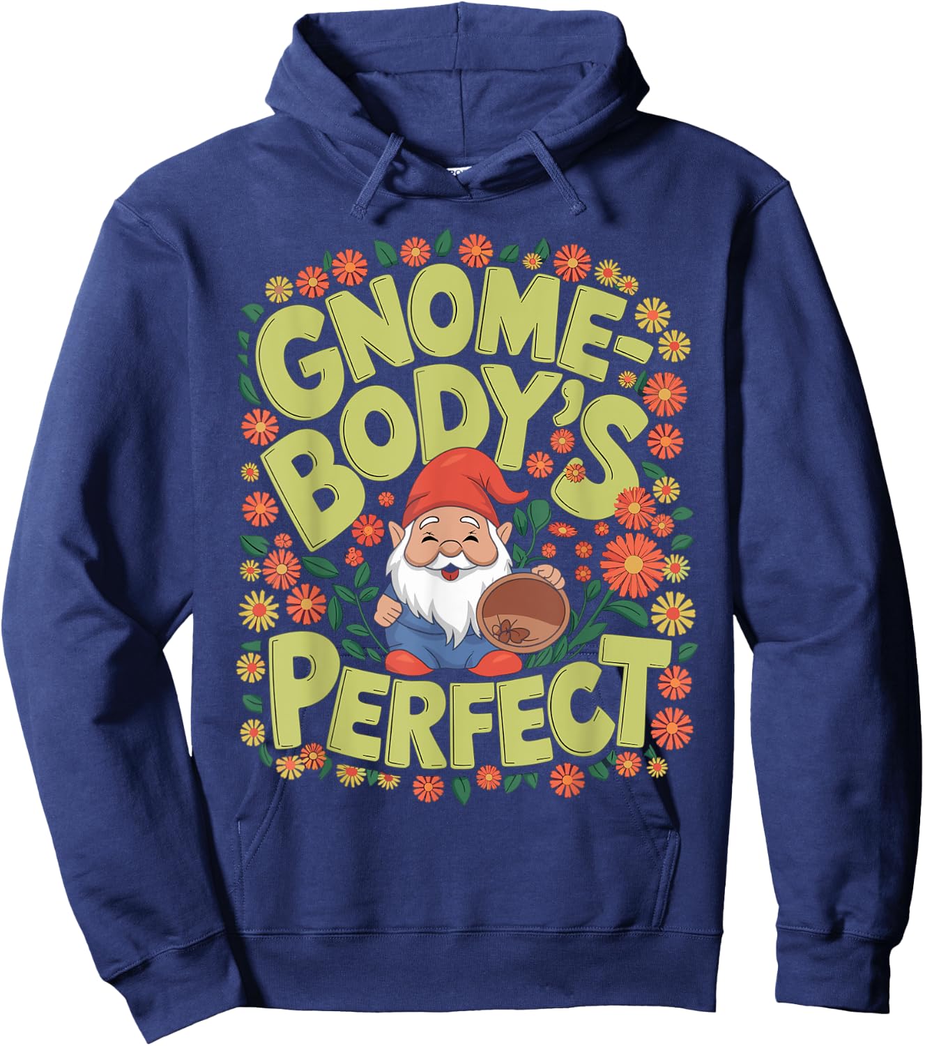 Funny Gnome Lover and Garden Hoodie - Hoodie | Navy