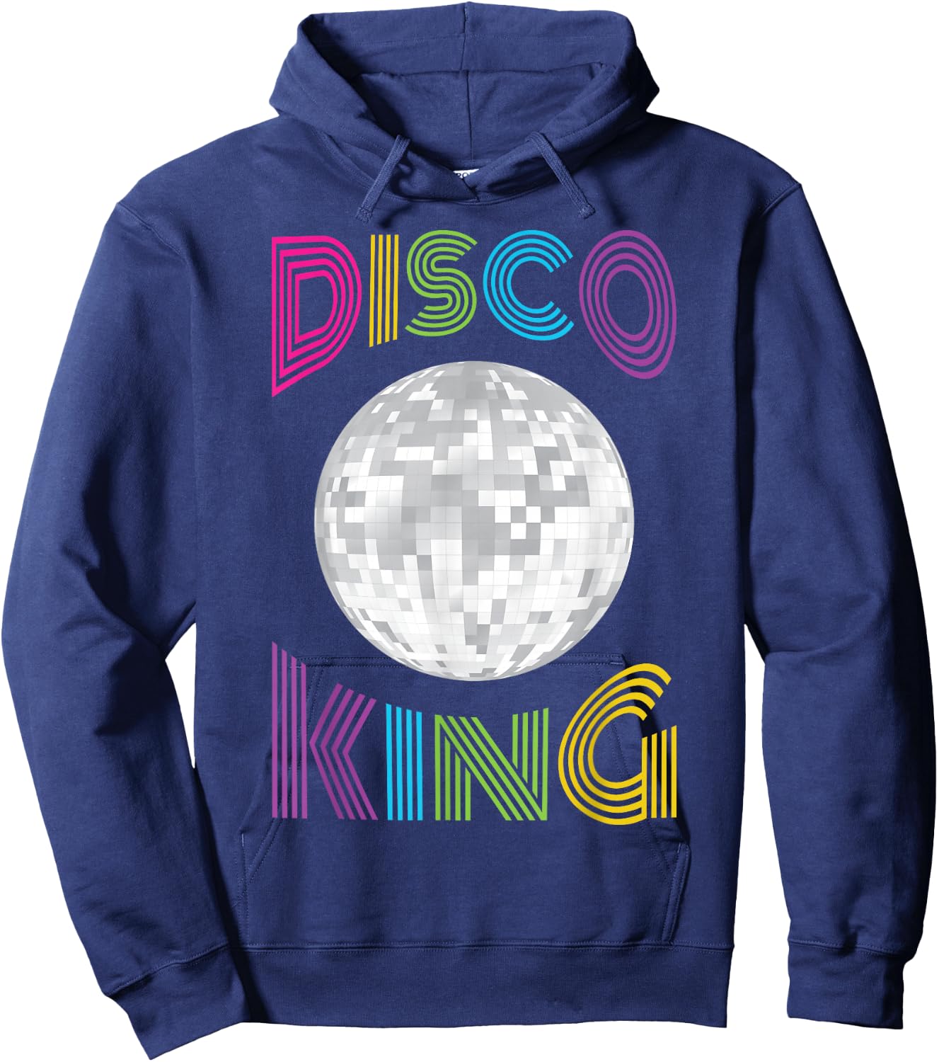 Disco King 70's Seventies Costume Men Boys Hoodie - Hoodie | Navy