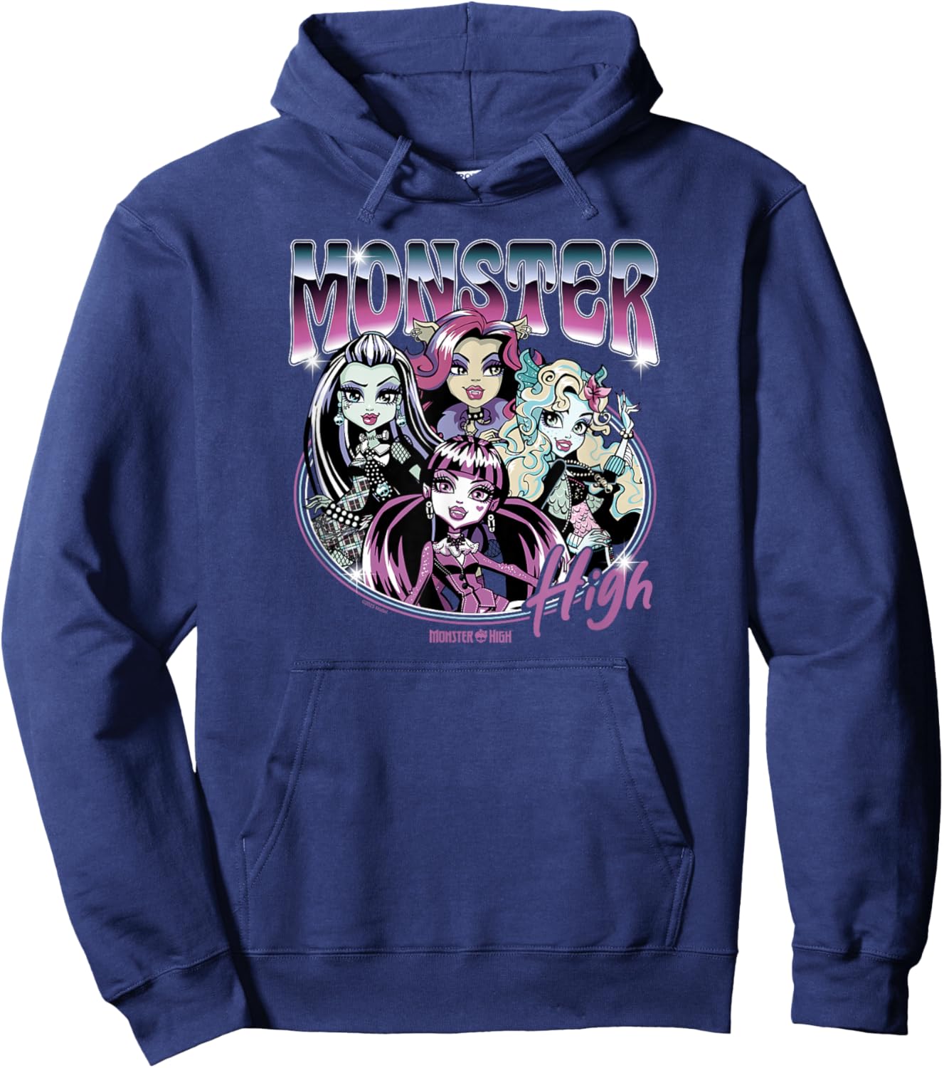 Monster High - Vintage Bootleg Style Hoodie - Hoodie | Navy