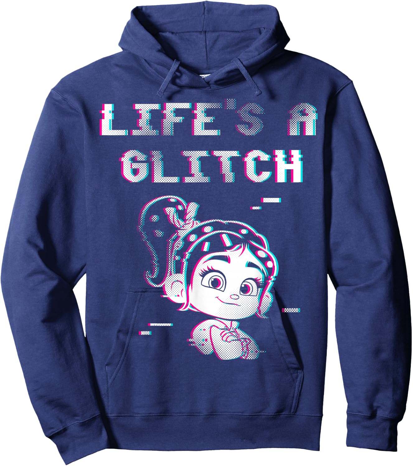 Disney Wreck It Ralph 2 Life's A Glitch Graphic Hoodie - Hoodie | Navy