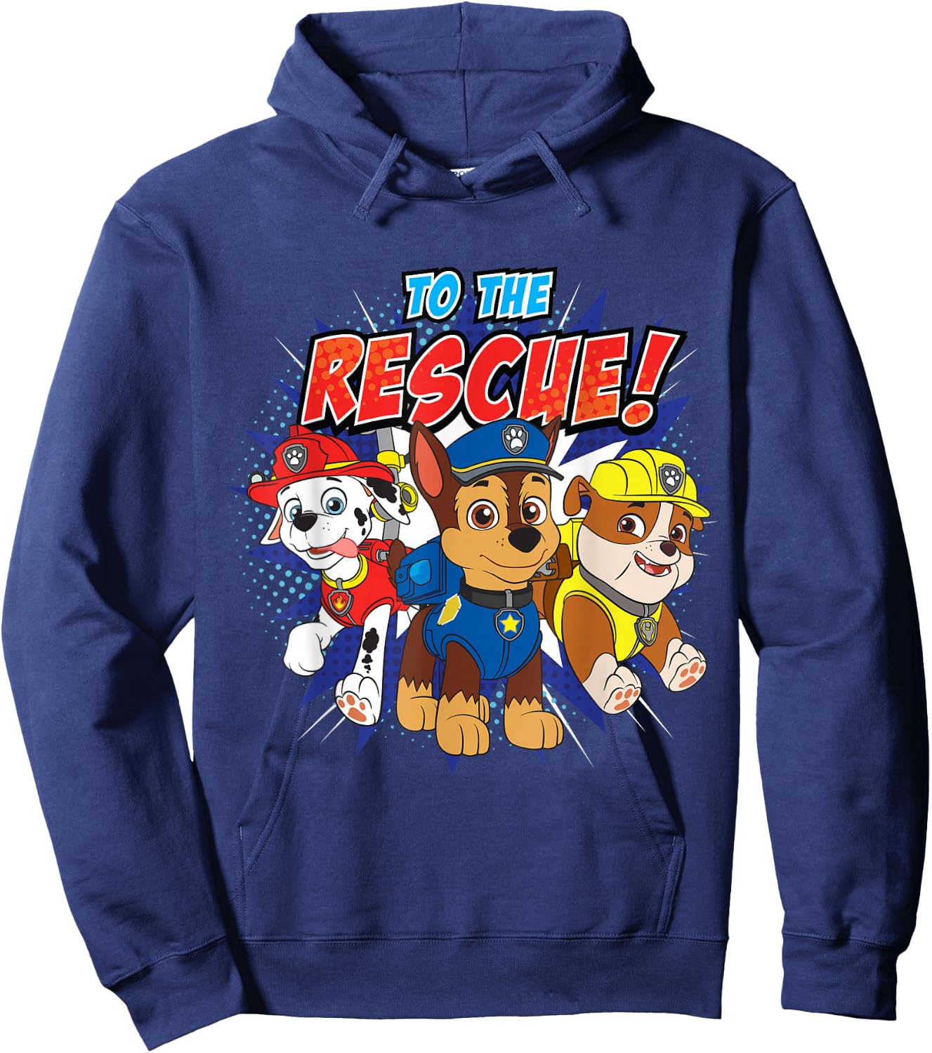 PAW Patrol To The Rescue! Three Characters Hoodie - Hoodie | Navy