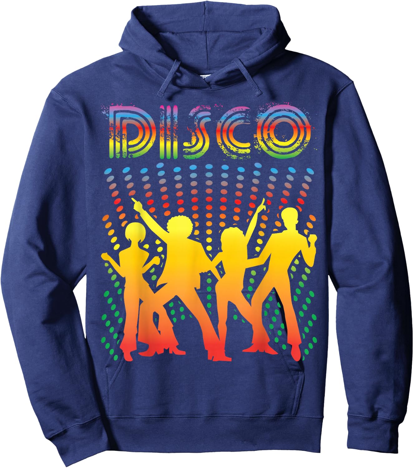 Disco - Vintage Style Dancing Retro Disco Shirt Hoodie - Hoodie | Navy