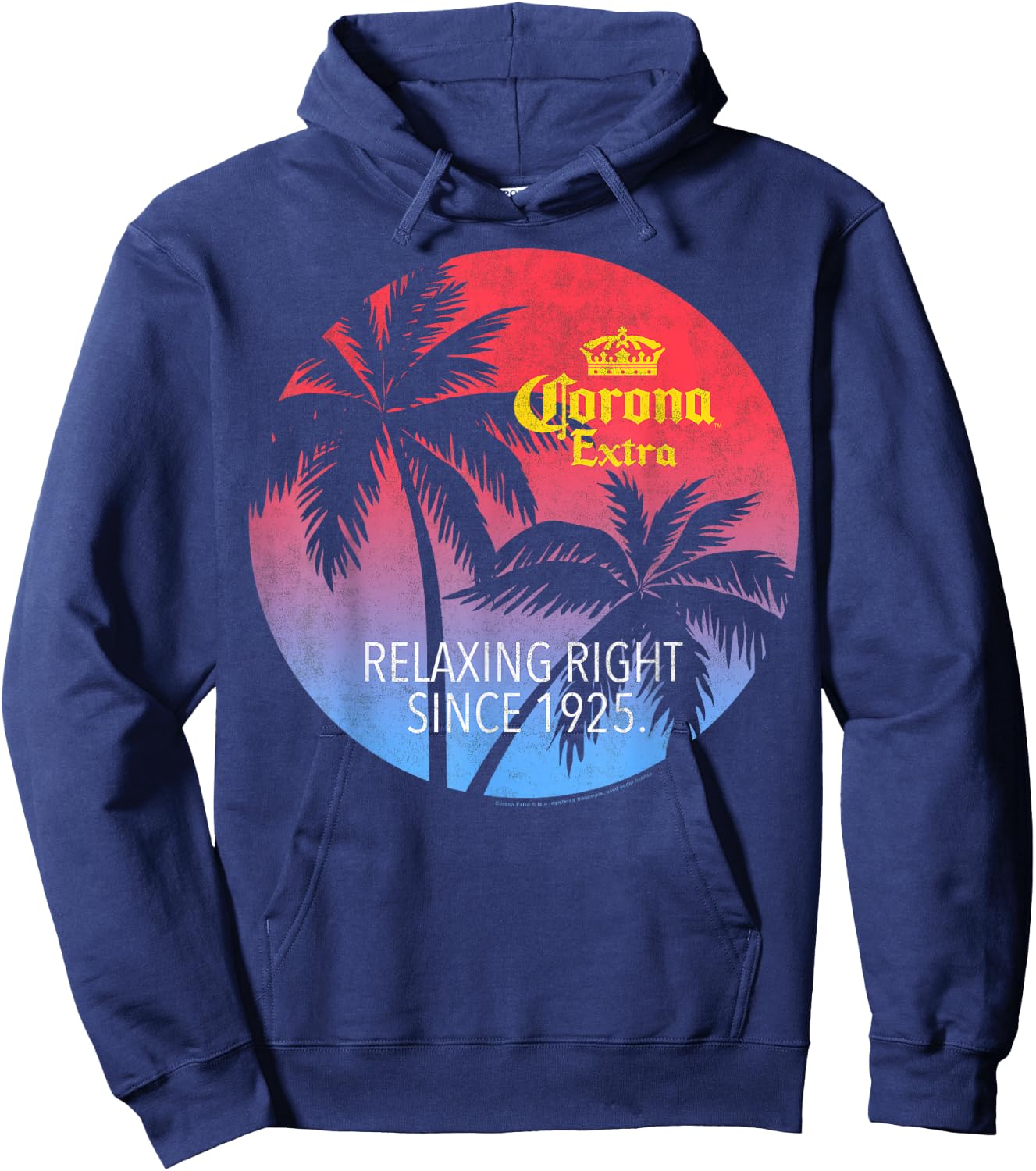 Officially Licensed Corona Extra Circular Logo Hoodie - Hoodie | Navy