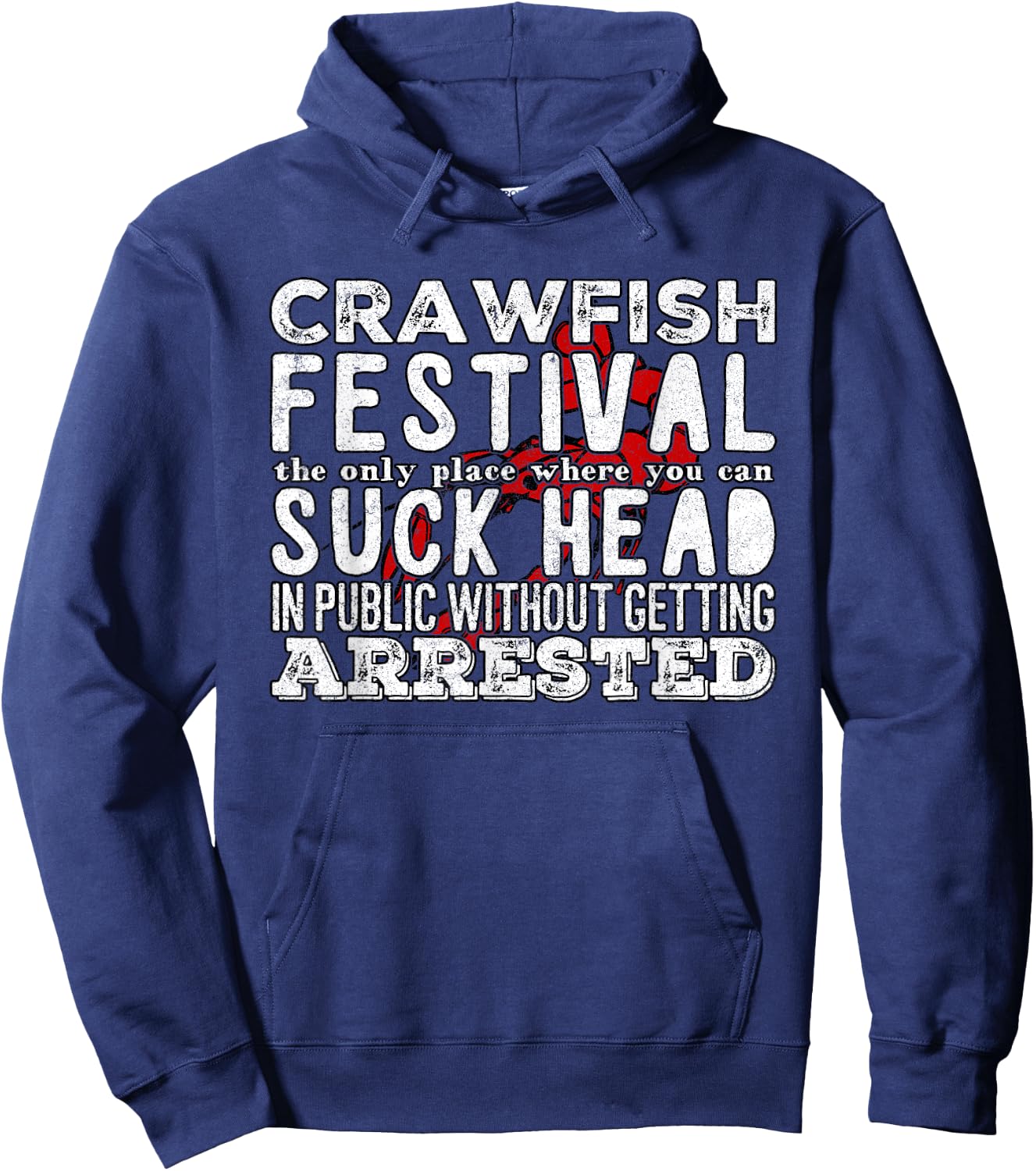Funny Crawfish Boil Festival Hoodie - Hoodie | Navy
