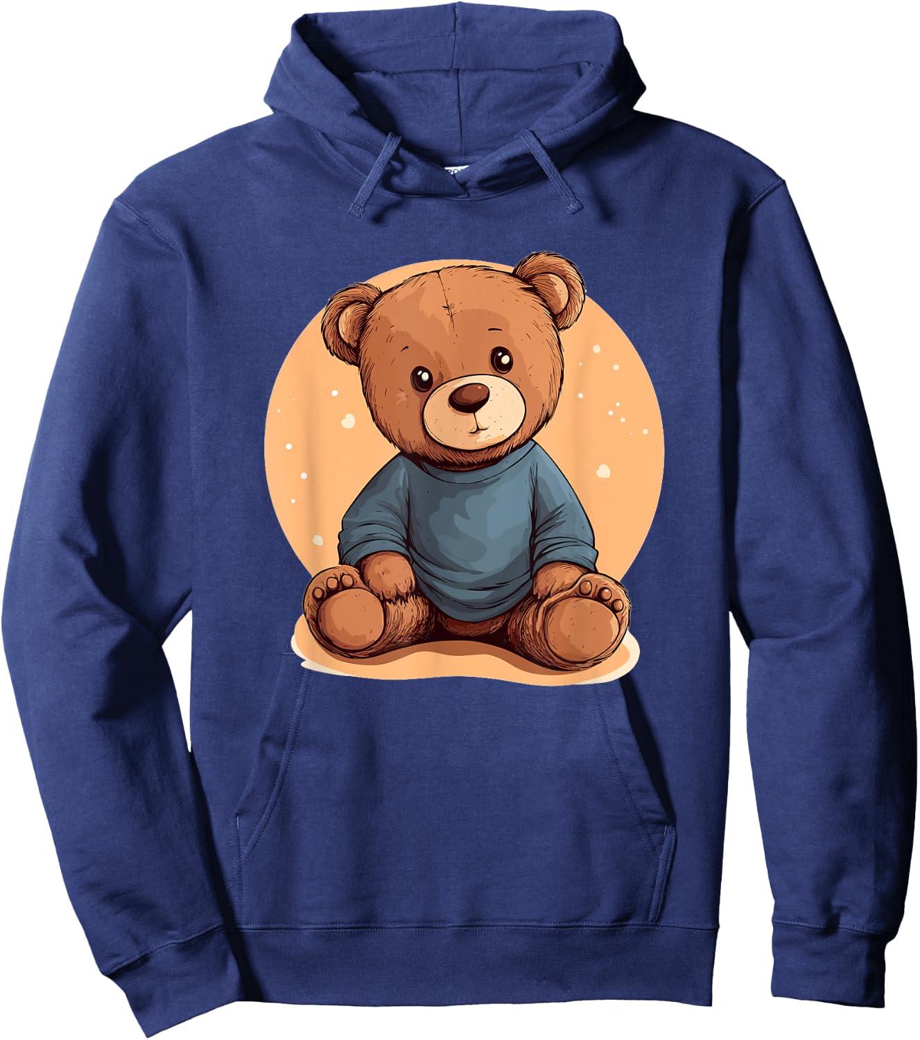Cute Teddy Bear Graphic For Children Hoodie - Hoodie | Navy