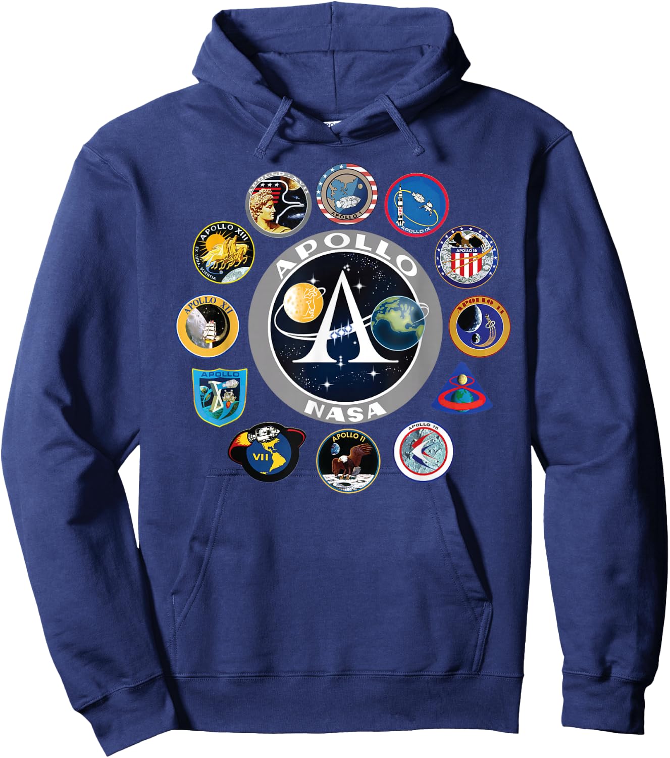 Nasa Apollo Hoodie - Hoodie | Navy