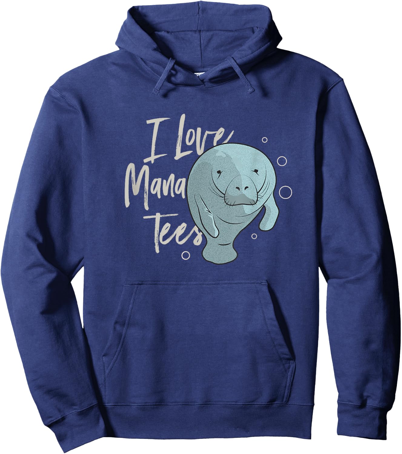 I Love Manatees Hoodie - Hoodie | Navy