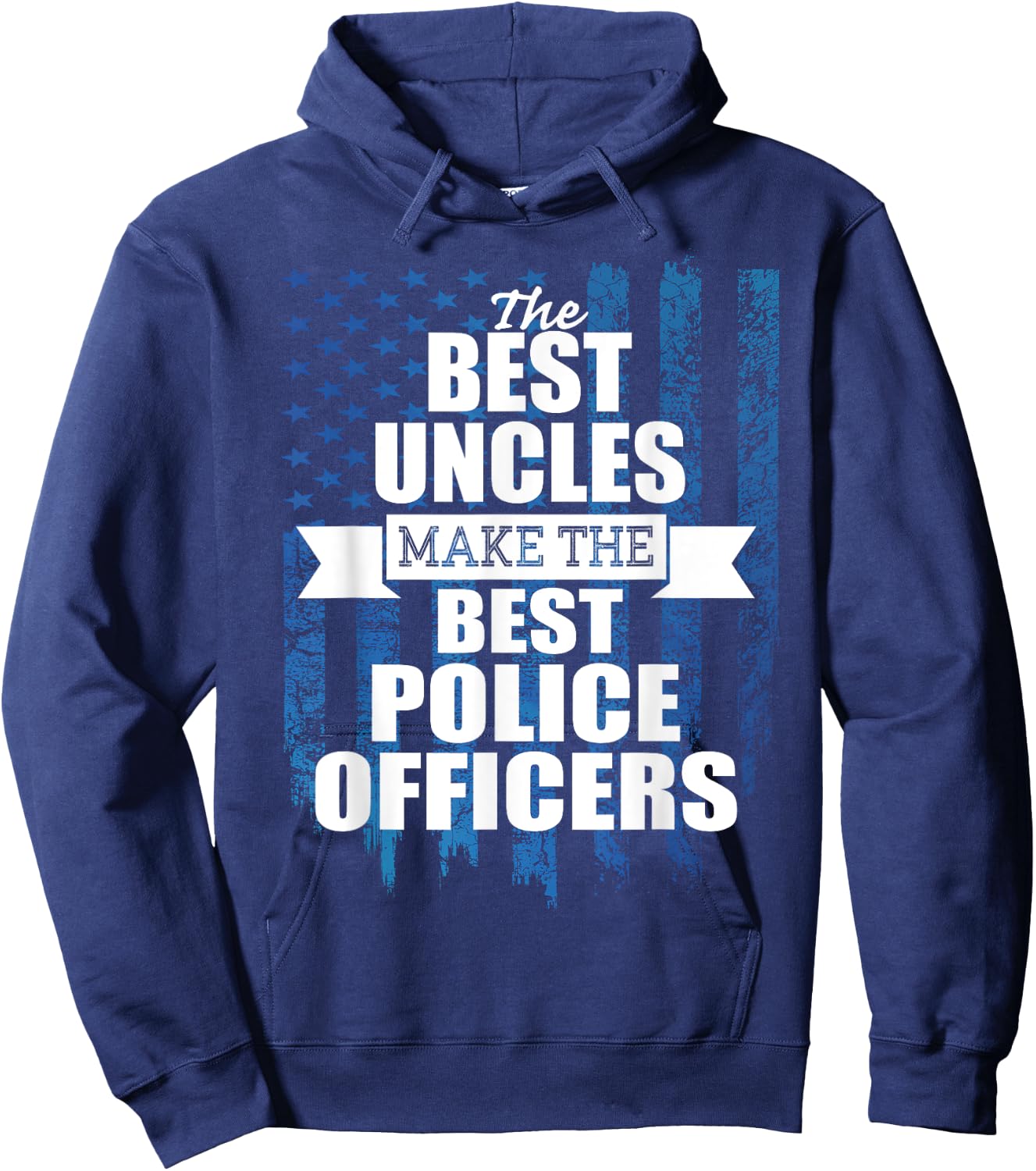 Back the blue shirt - My Uncle is the Best Cop Hoodie - Hoodie | Navy