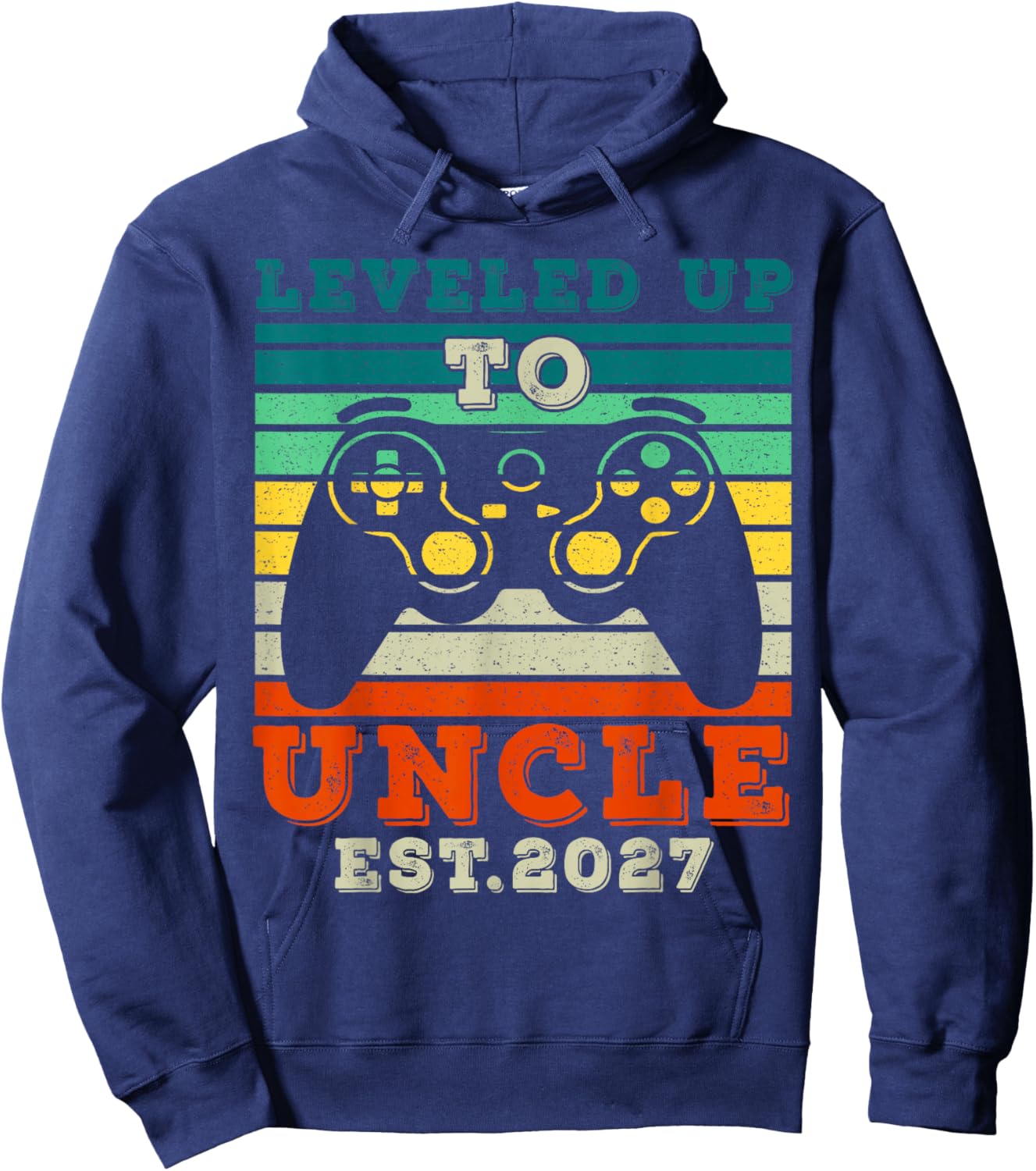 Promoted to Uncle 2027, Leveled up to Uncle Hoodie - Hoodie | Navy