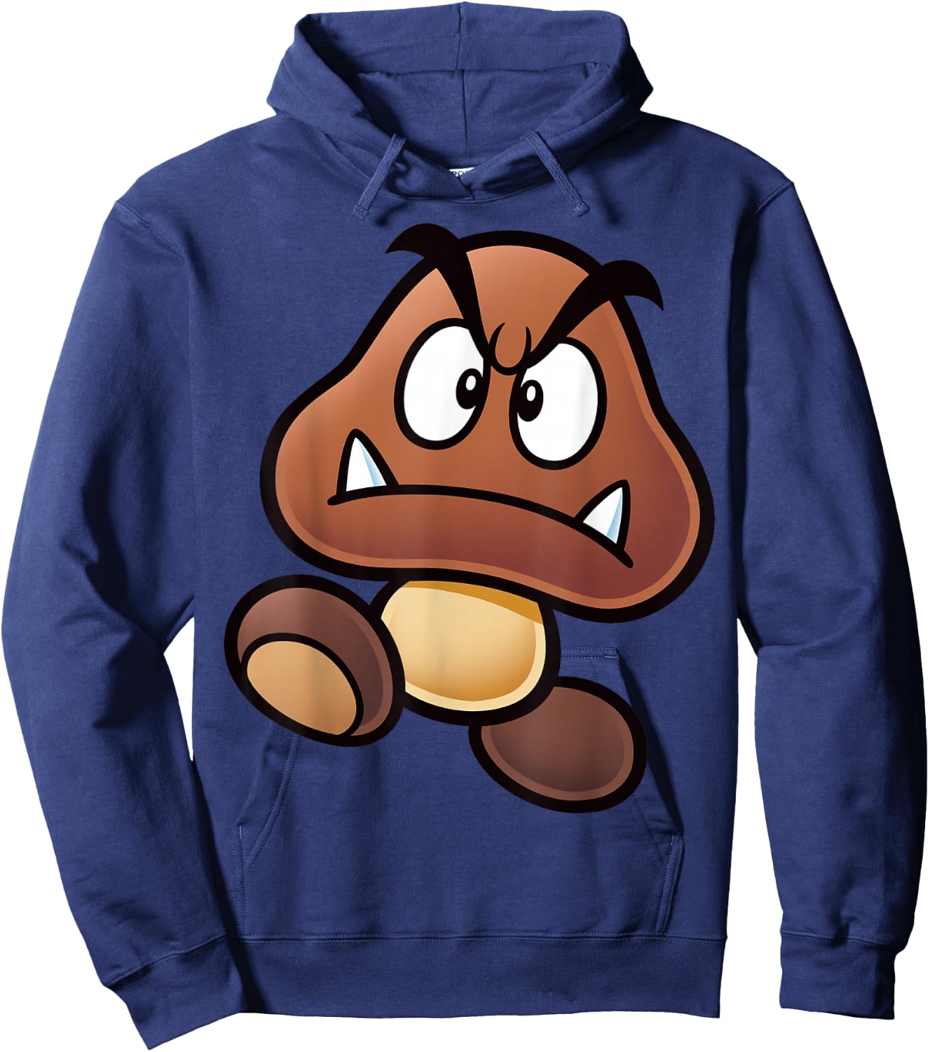 Super Mario Goomba Big Face Hoodie - Hoodie | Navy