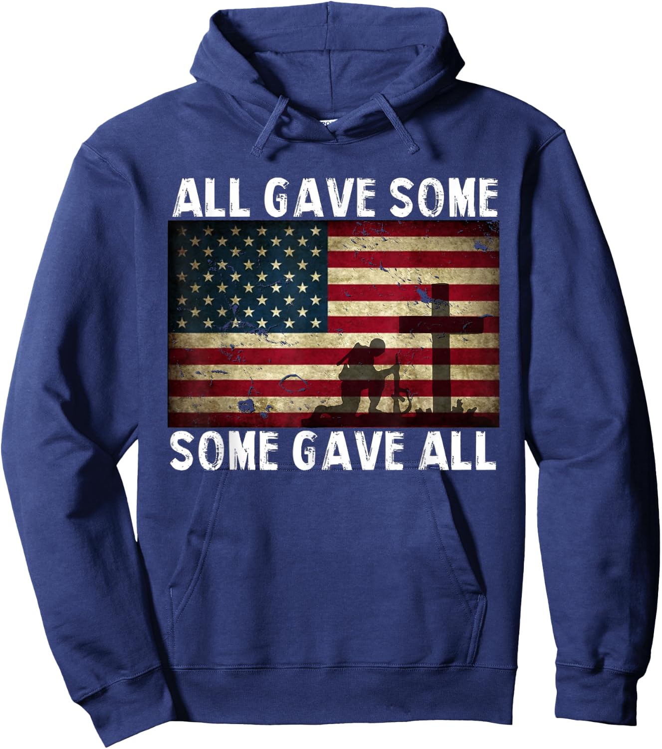 All Gave Some, Some Gave All - Veterans Hoodie - Hoodie | Navy
