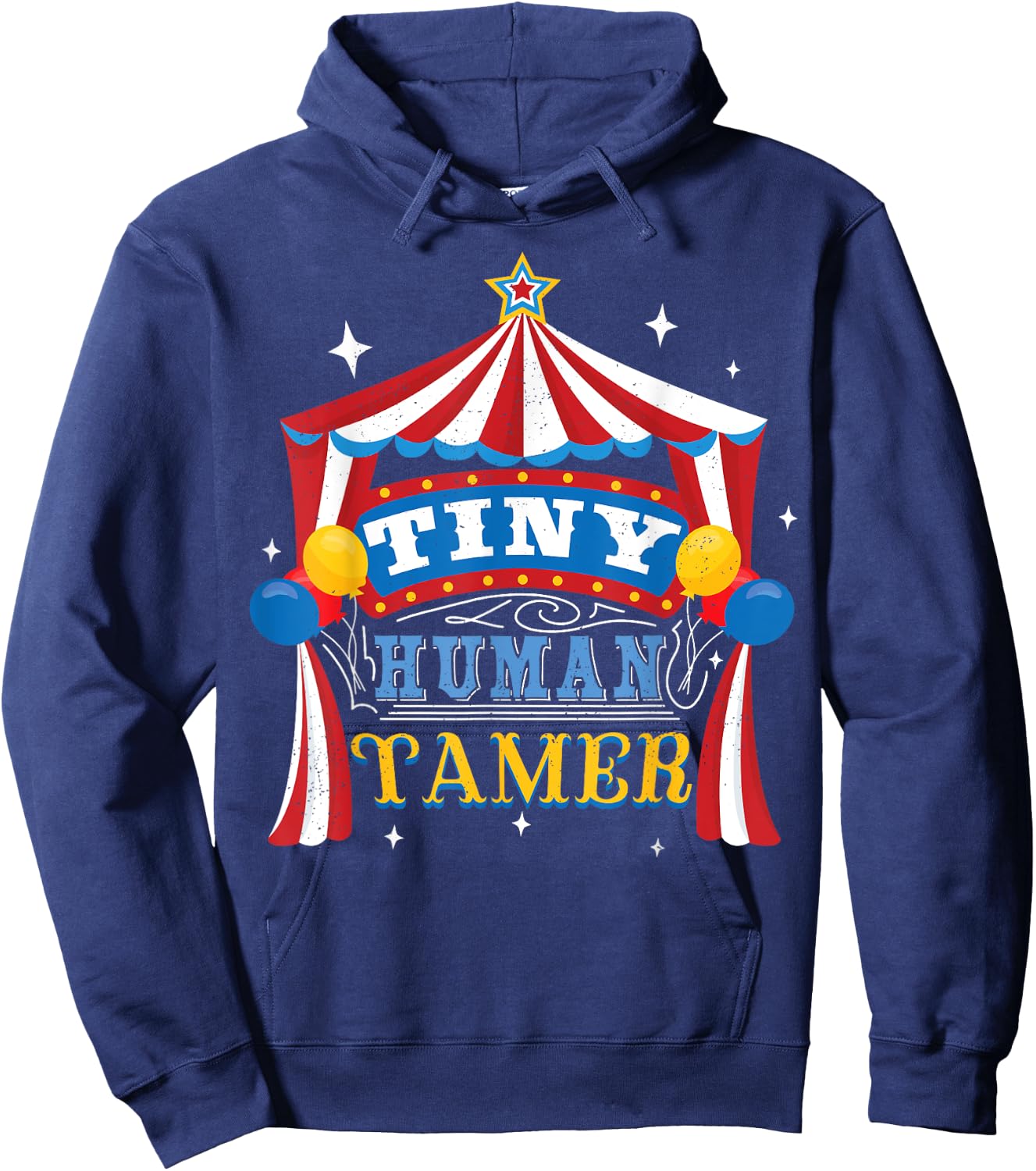 Fun Tiny Human Tamer Gift Design For Parents Hoodie - Hoodie | Navy