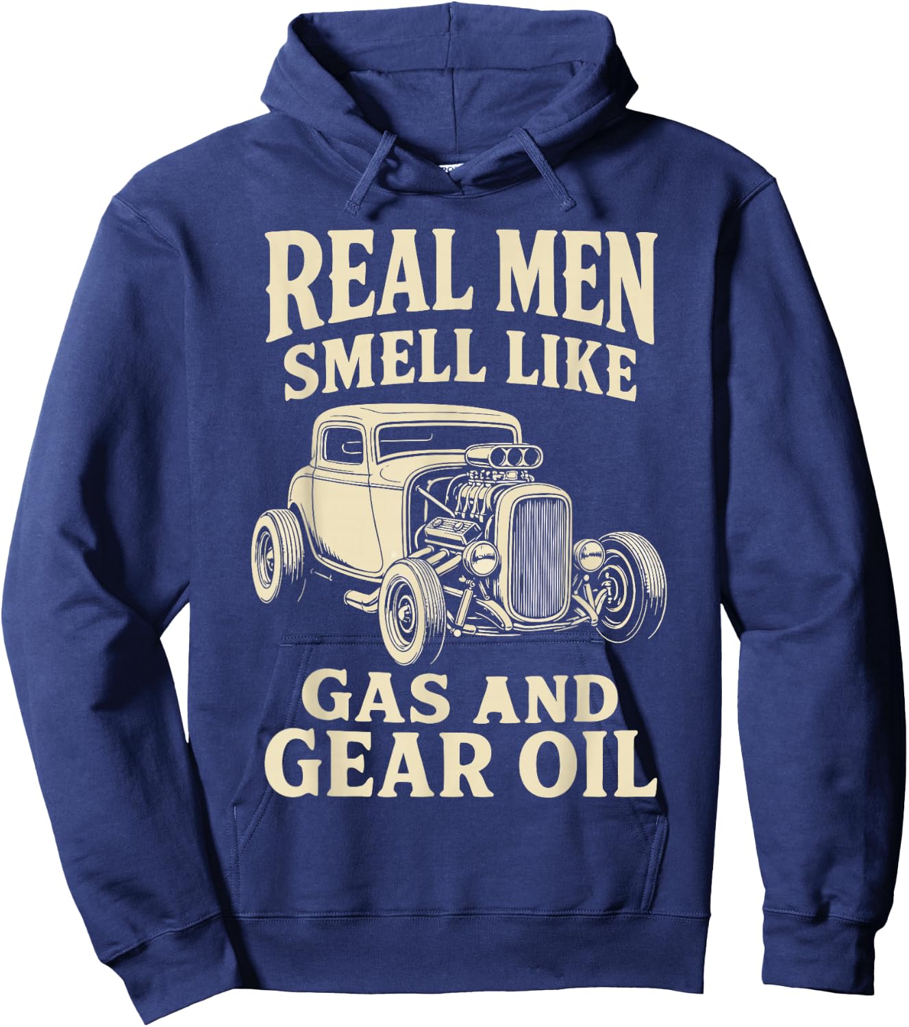Men Hot Rodder Muscle Car Gear Hot Rod Hoodie - Hoodie | Navy