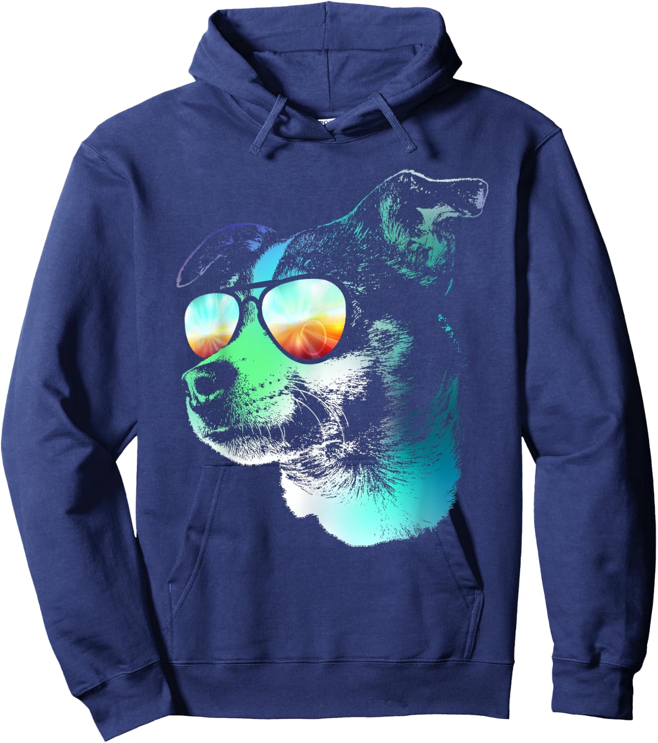 Disco Groovy Rat Terrier Dog Gift Hoodie - Hoodie | Navy