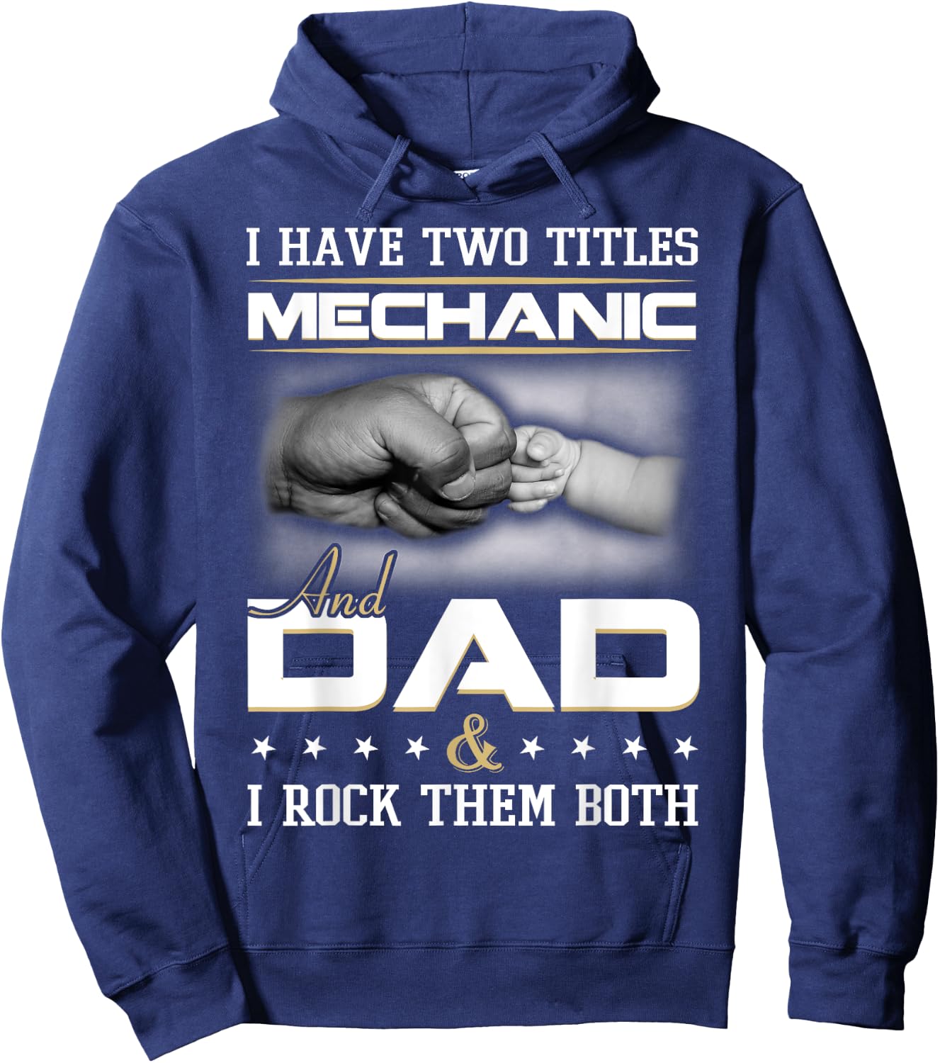 Mechanic Dad Humor Quote Design Clothing Hoodie - Hoodie | Navy