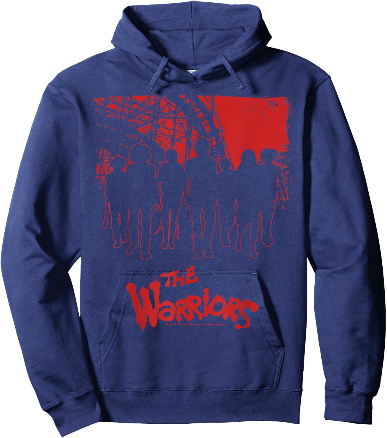 The Warriors Coney Island Group Silhouette Hoodie - Hoodie | Navy