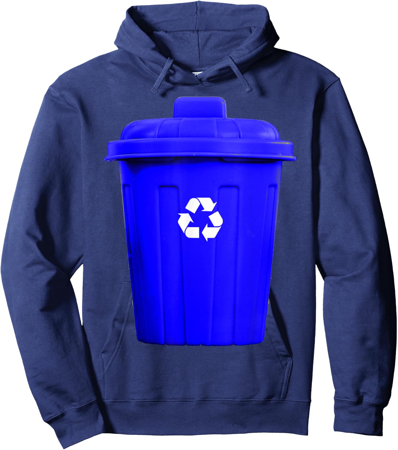 Recycling Can Funny Hilarious Halloween Costume Hoodie - Hoodie | Navy