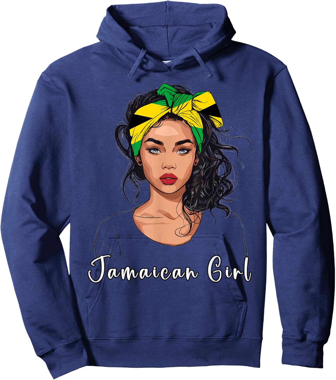Jamaican Girl Flag Souvenirs Products Jamaica Hoodie - Hoodie | Navy