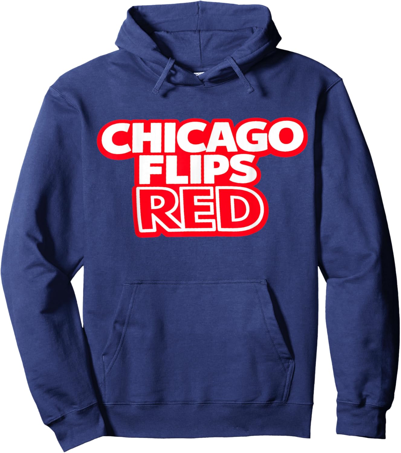 Chicago Flips Red Hoodie - Hoodie | Navy