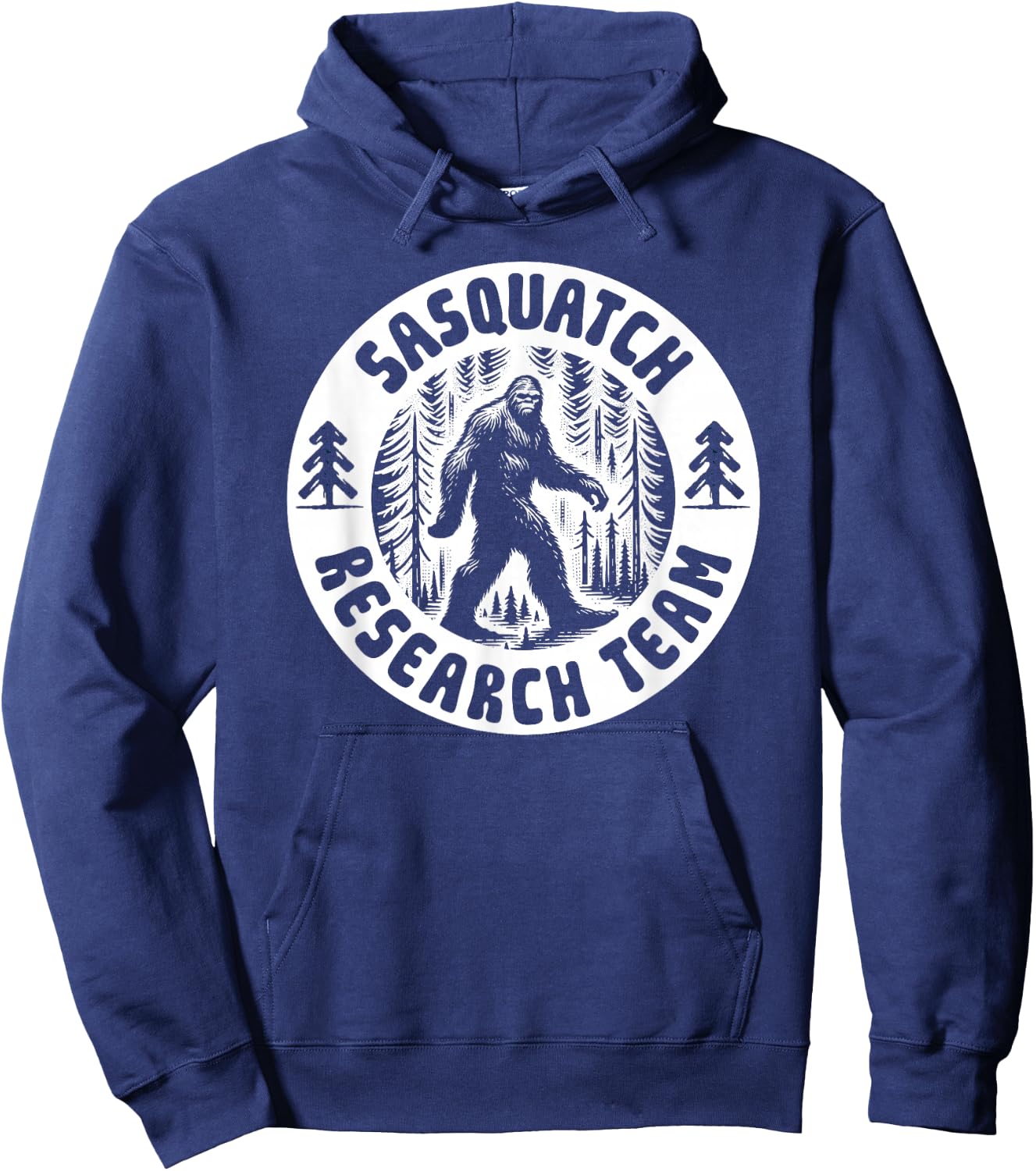 Sasquatch Research Team - Bigfoot Forest Walk Hoodie - Hoodie | Navy