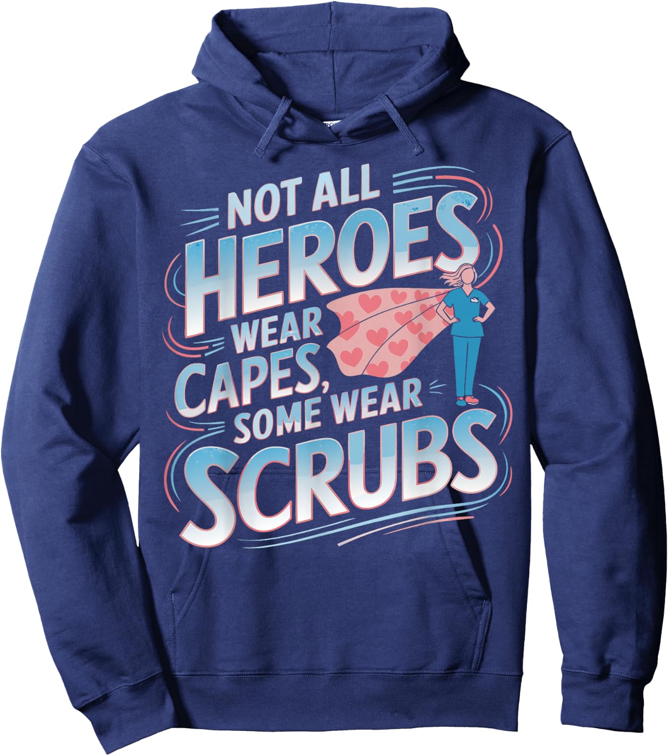 Nurse Heroes Nurse Day Appreciation Nurse Hoodie - Hoodie | Navy