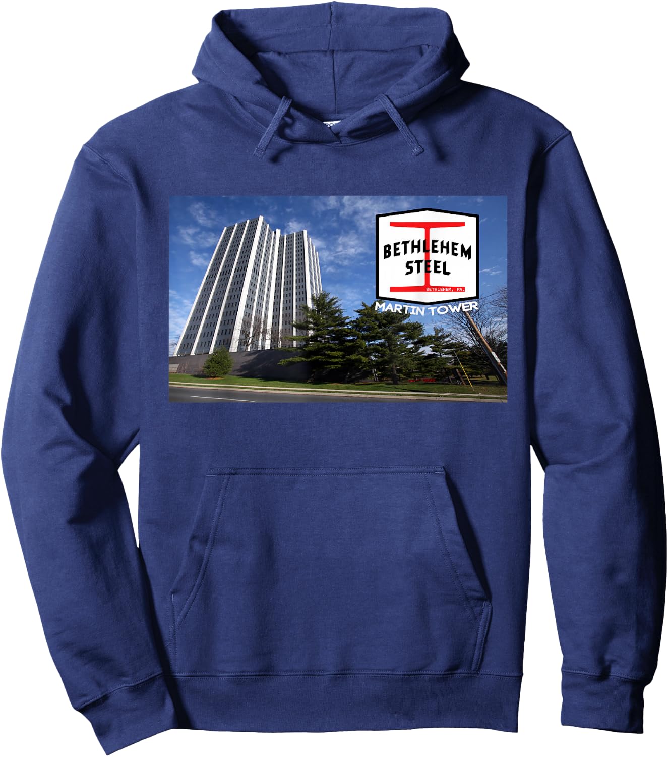 Bethlehem Steel Martin Tower Hoodie - Hoodie | Navy