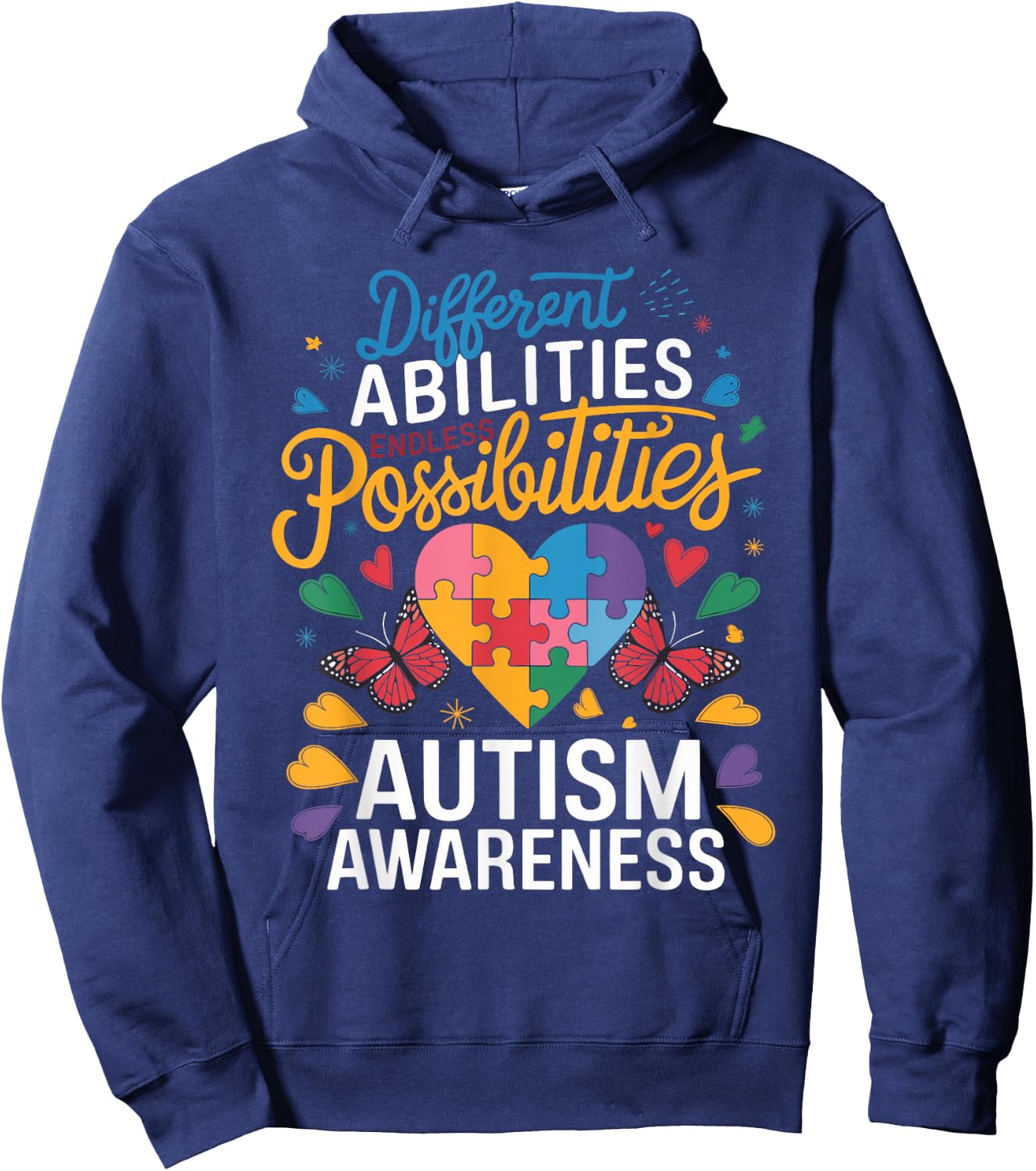 Autism Awareness Month Hoodie - Hoodie | Navy