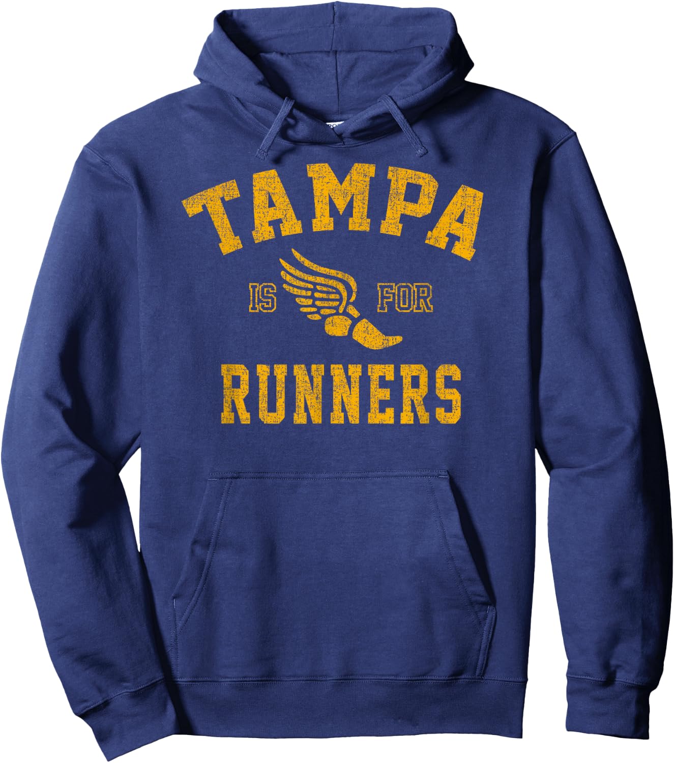 Vintage Style Tampa Florida is For Runners Hoodie - Hoodie | Navy