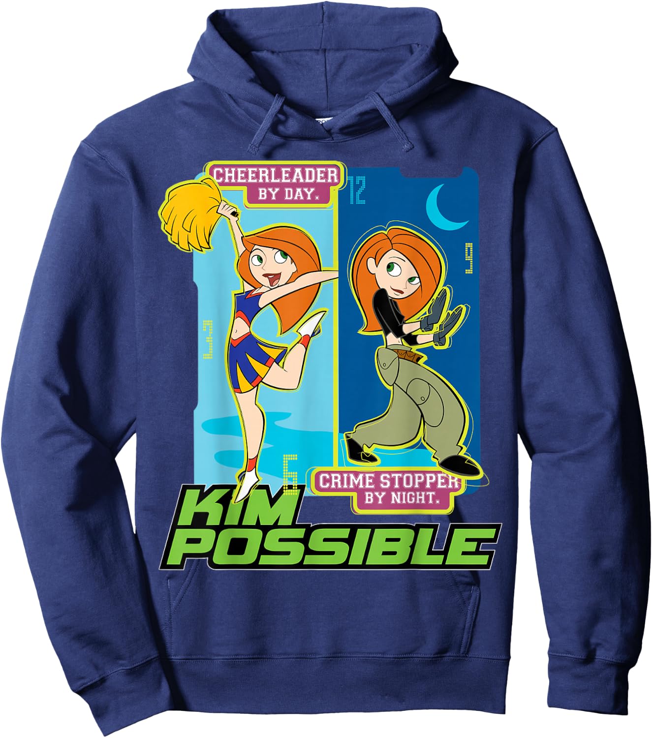 Kim Possible - Cheerleader and Crime Stopper Hoodie - Hoodie | Navy