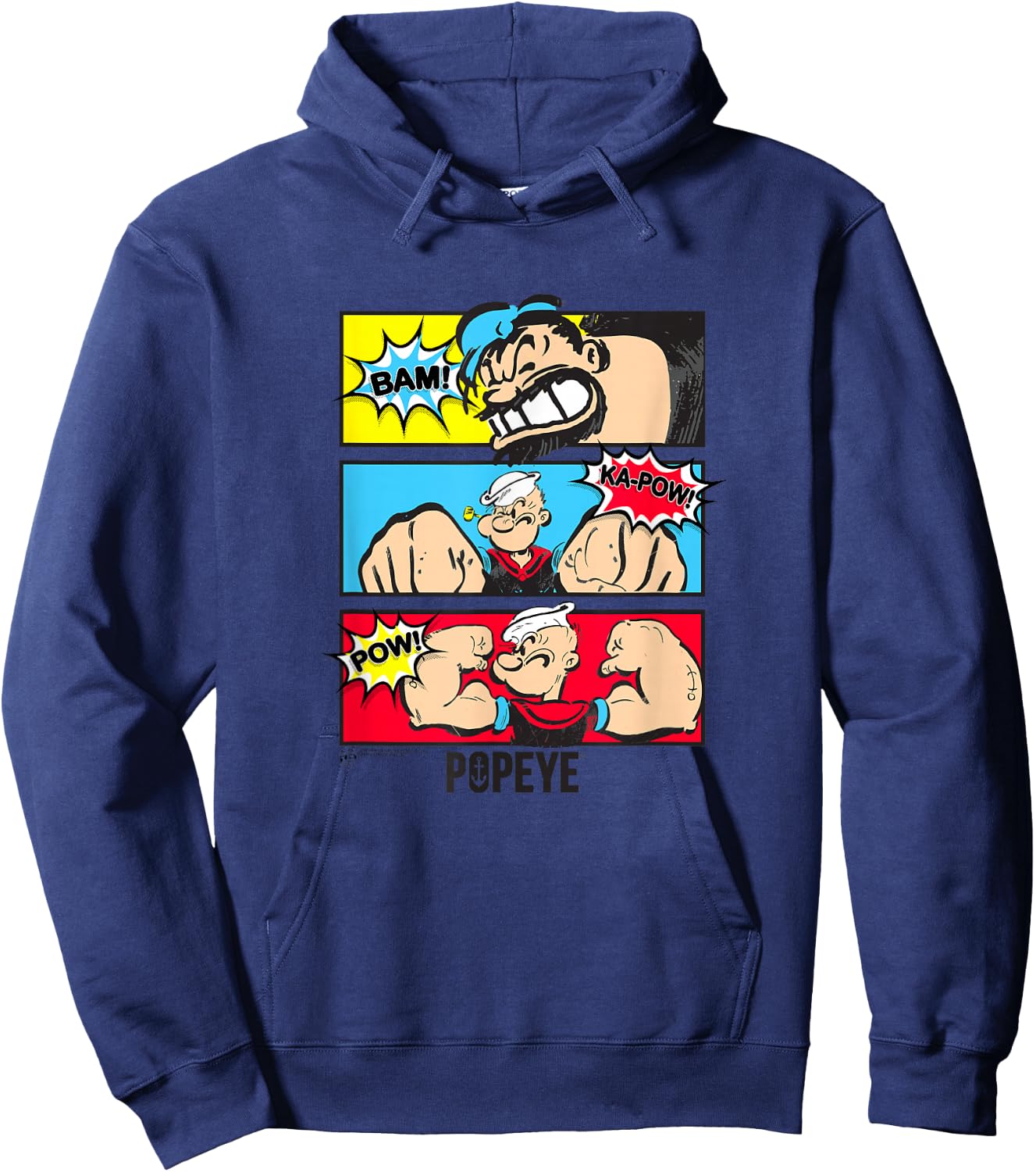 Popeye and Bluto Comic Strip #38964 Hoodie - Hoodie | Navy