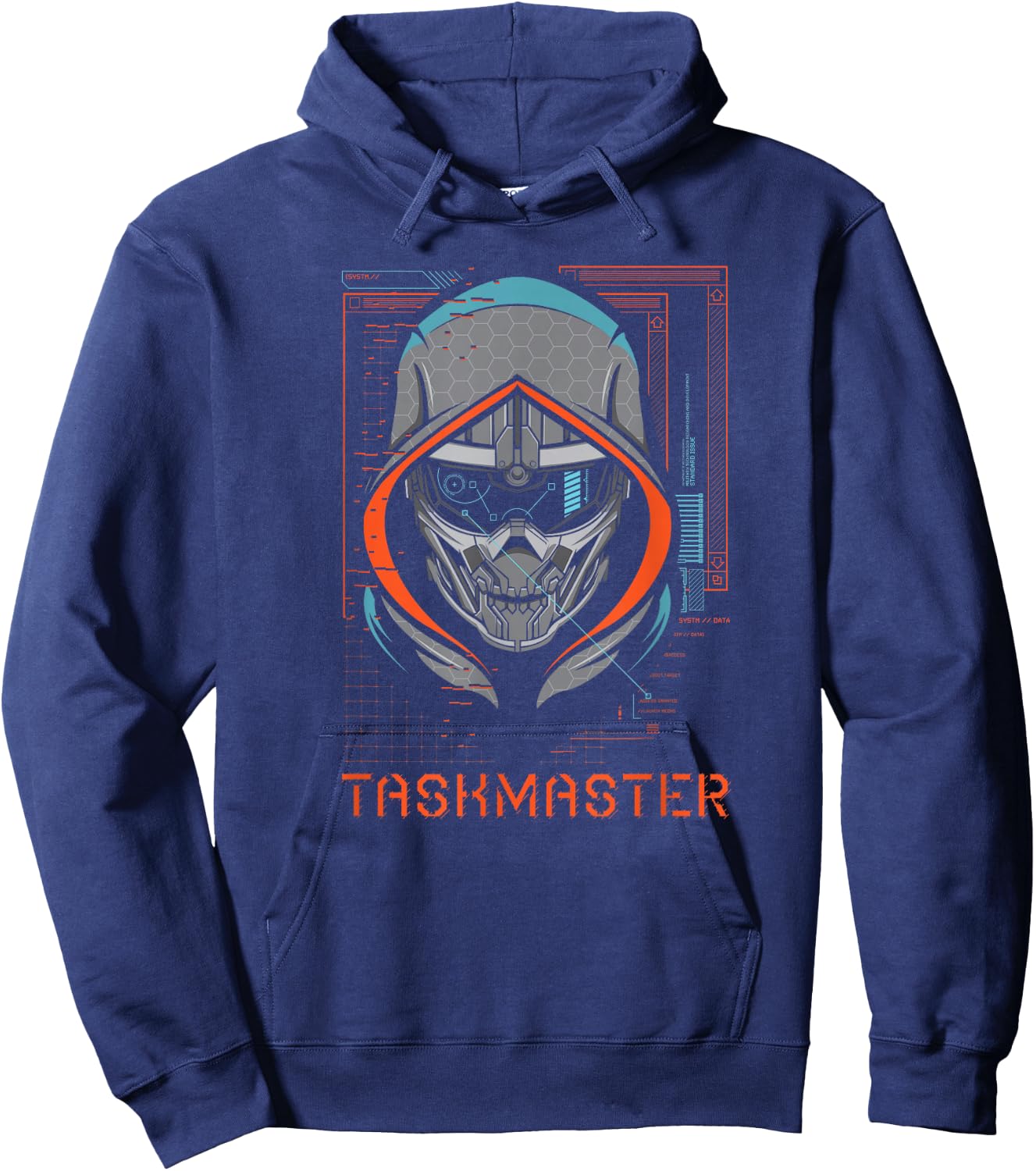 Marvel Black Widow Taskmaster Tech Details Hoodie - Hoodie | Navy