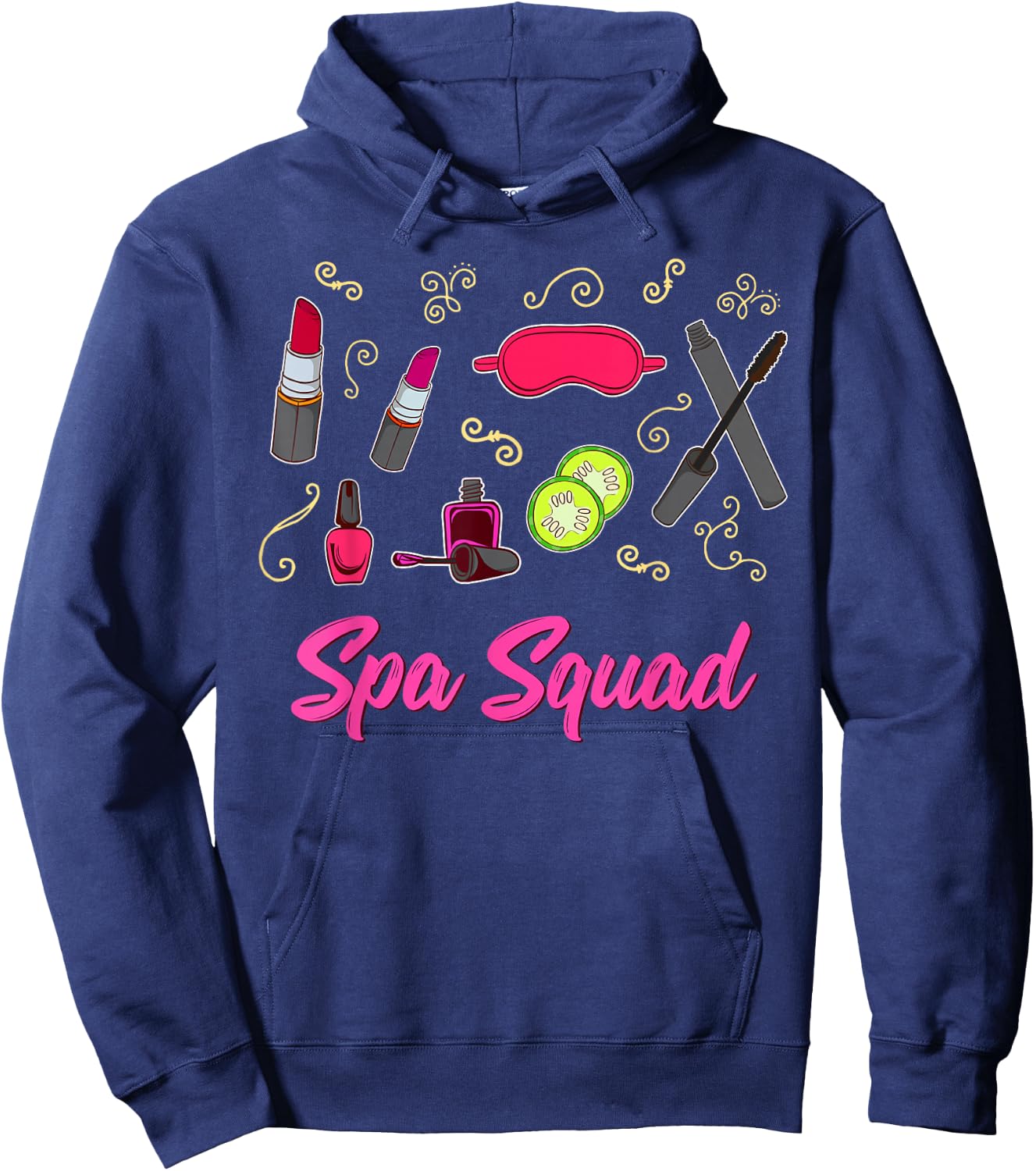 Spa Birthday Shirt - Spa Squad Shirt Hoodie - Hoodie | Navy