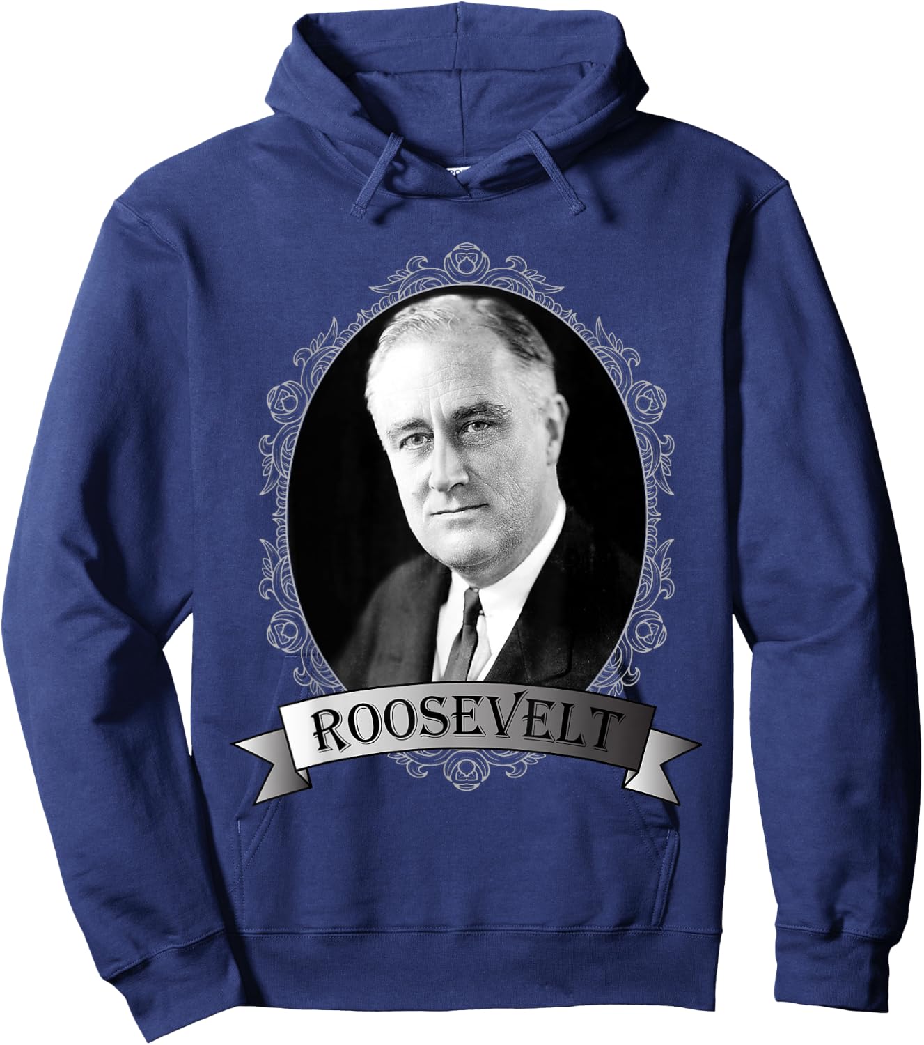 President Franklin D. Roosevelt Portrait Hoodie - Hoodie | Navy