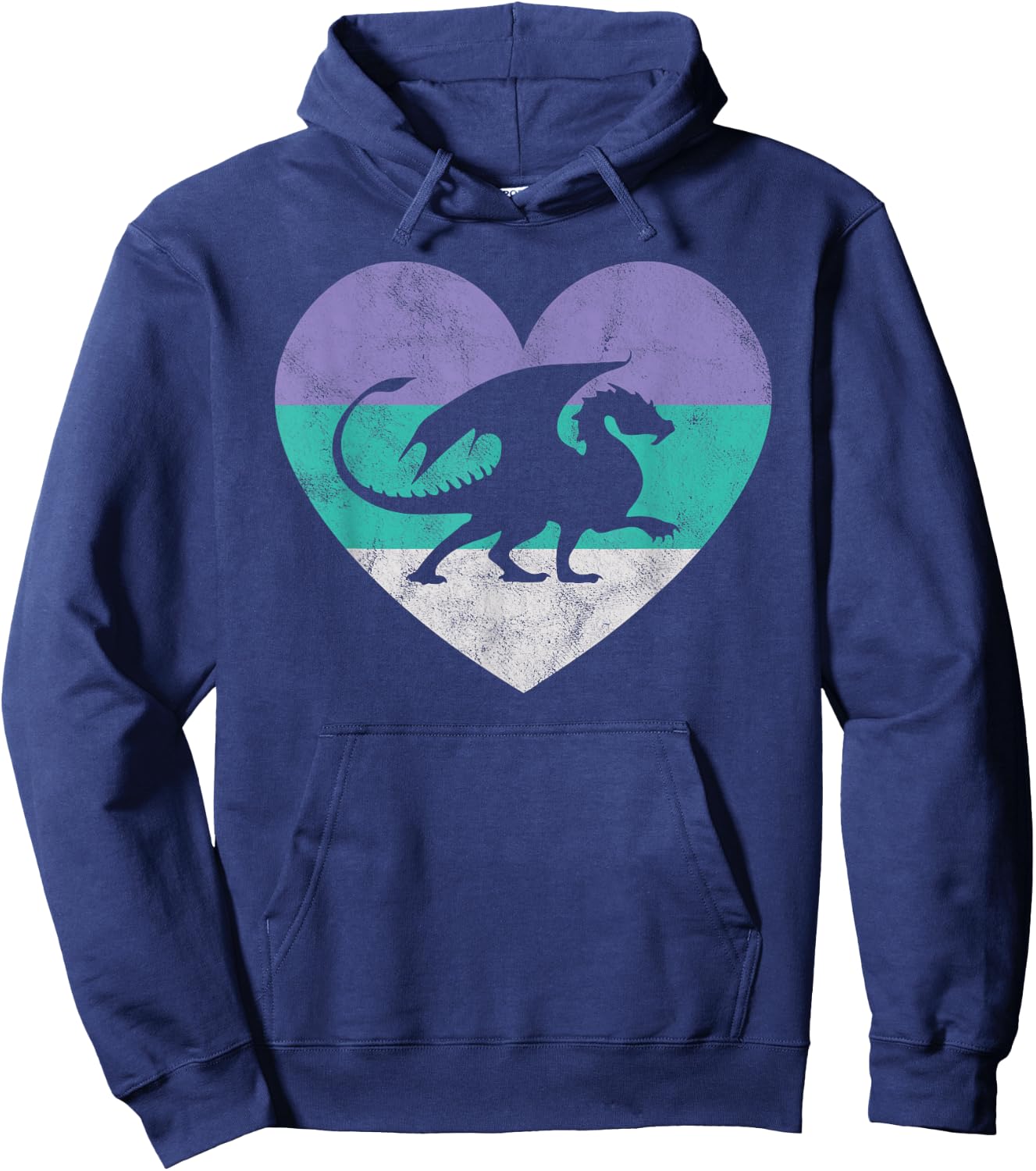 Dragon Gift Shirt & Girls Retro Cute Hoodie - Hoodie | Navy