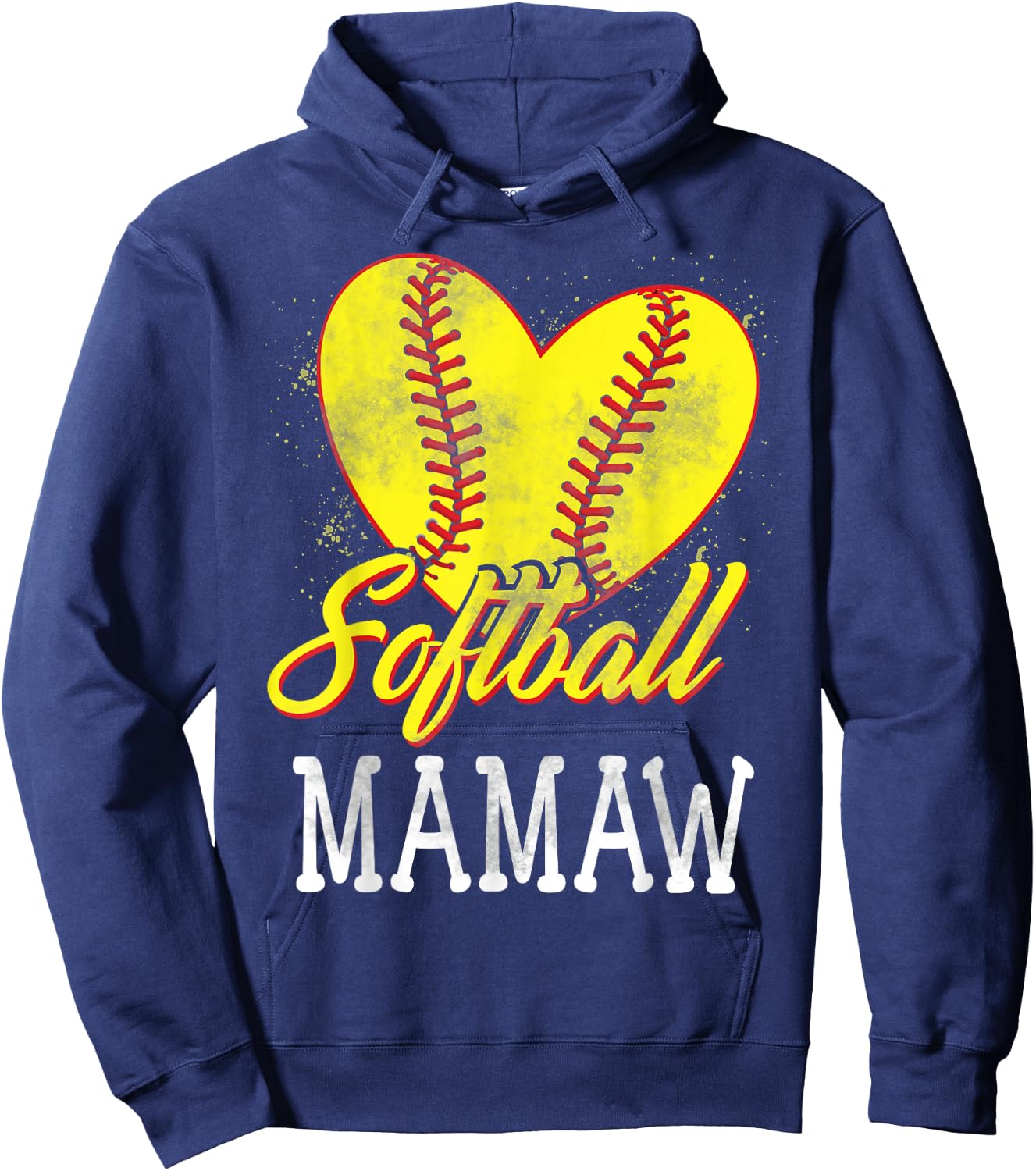 Softball Mamaw Softball Player Hoodie - Hoodie | Navy