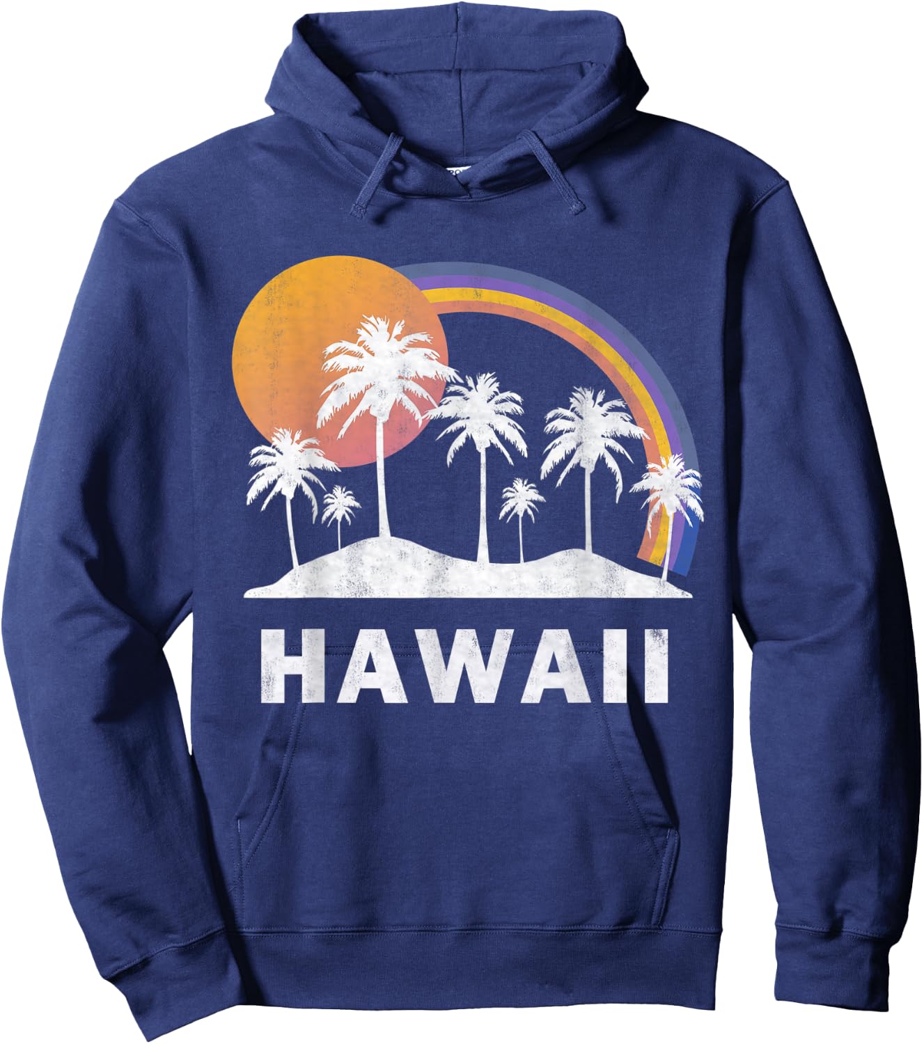 Hawaiian Shirt Vintage Hawaii Hoodie - Hoodie | Navy