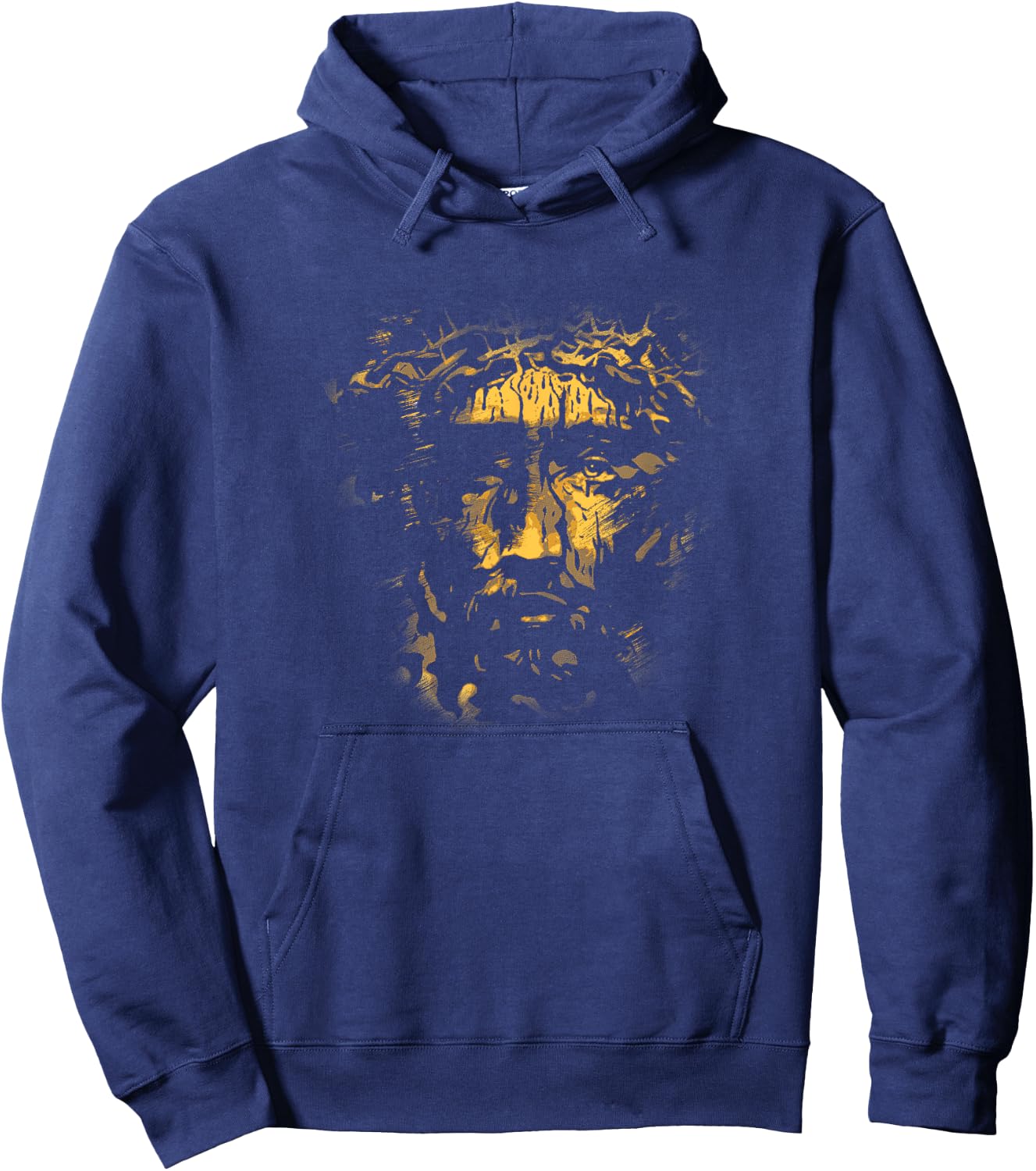 Jesus Face Shirt Crown of Thorns Christian Gift Hoodie - Hoodie | Navy
