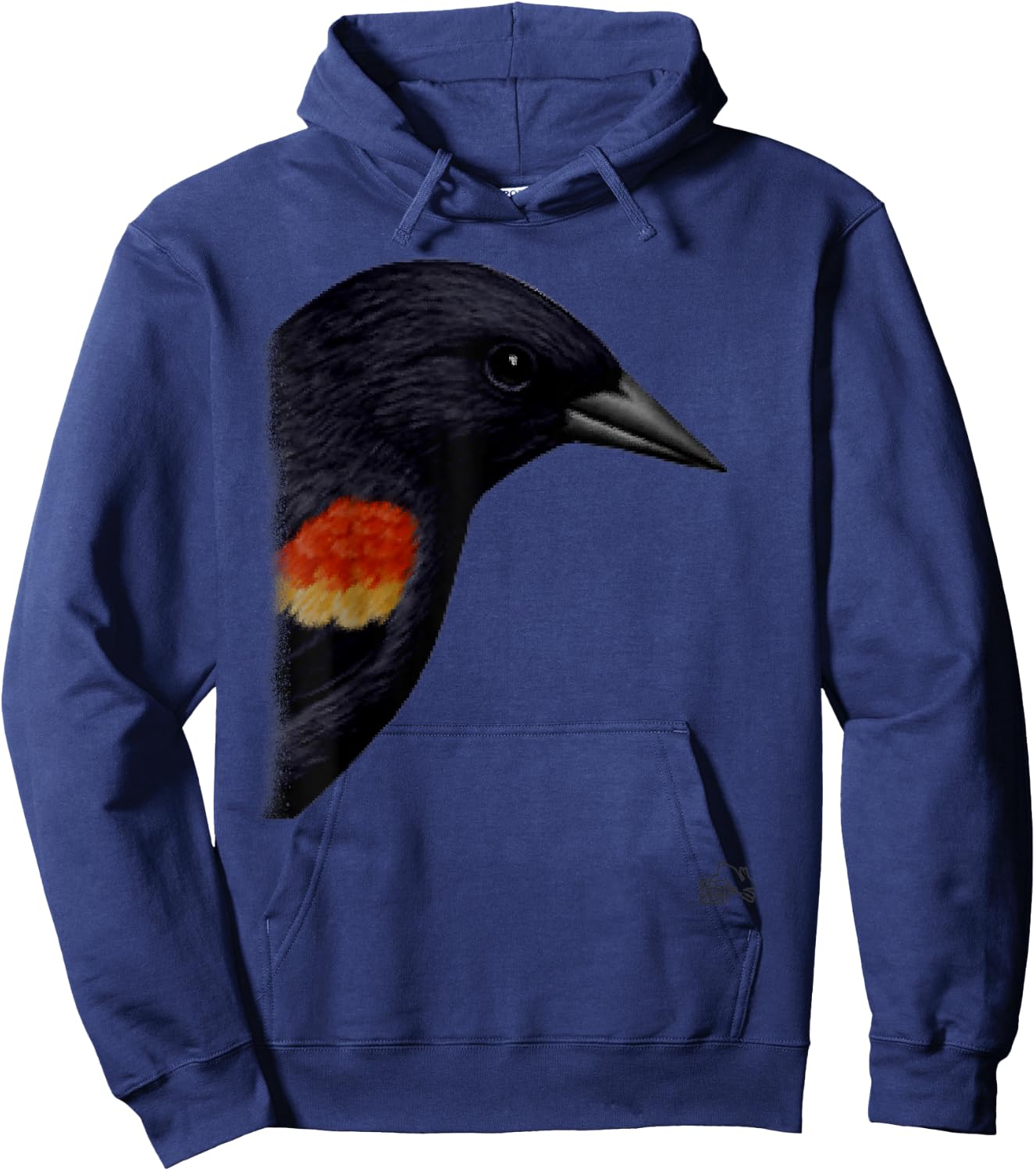 Red Winged Black Bird Hoodie - Hoodie | Navy