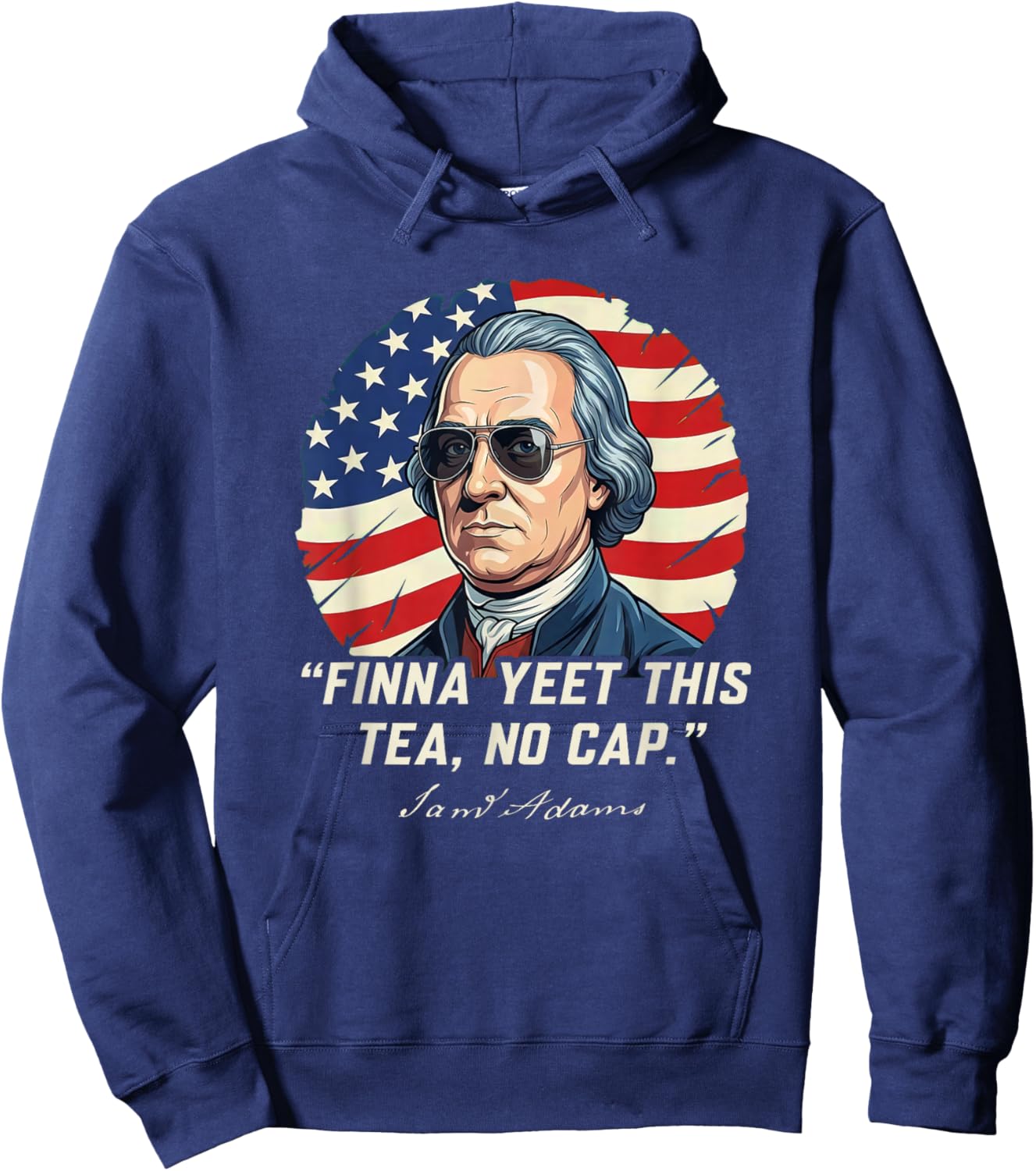 Finna Yeet This Tea No Cap Funny American Hoodie - Hoodie | Navy