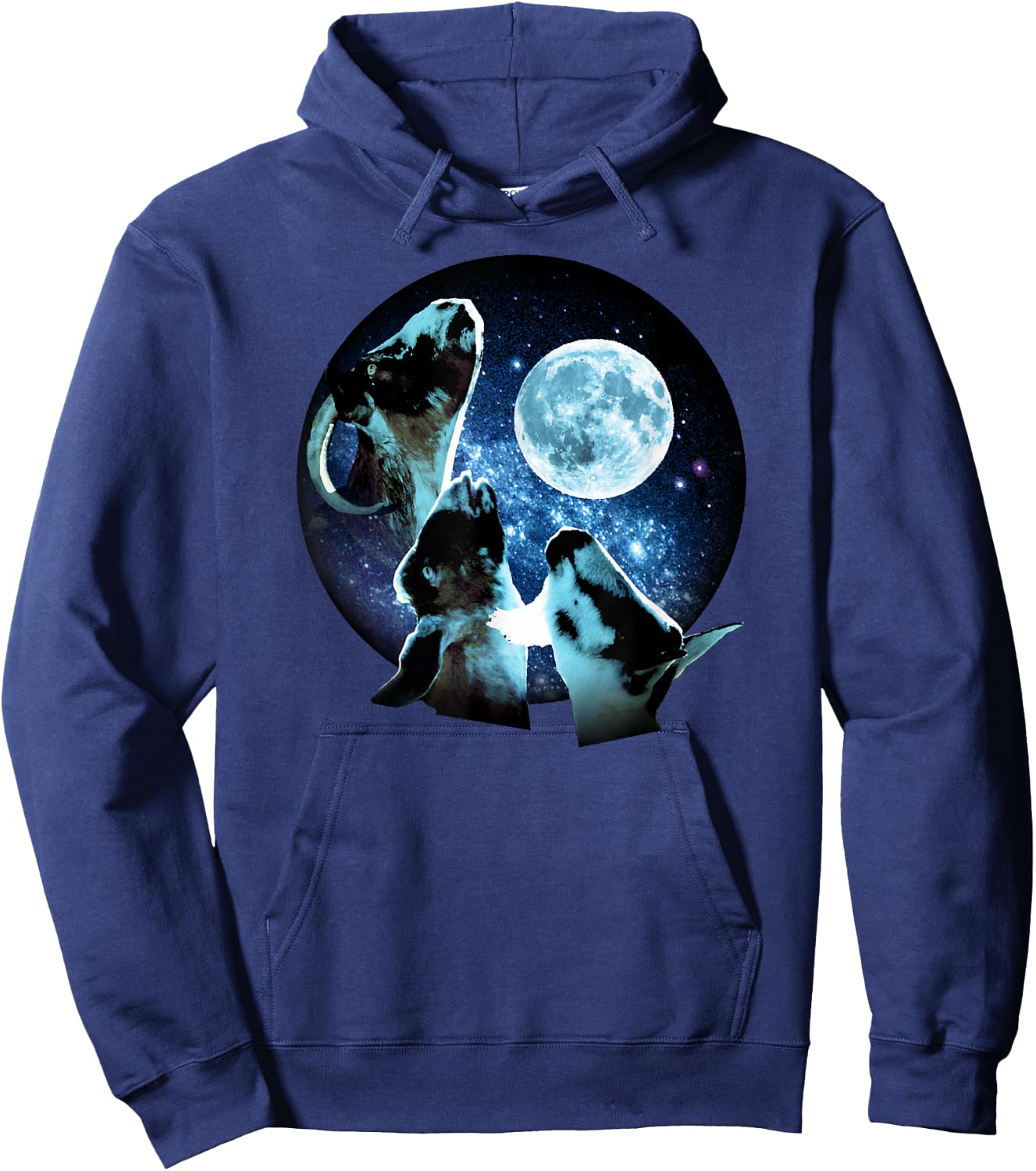 Three Goat Moon Hoodie - Hoodie | Navy