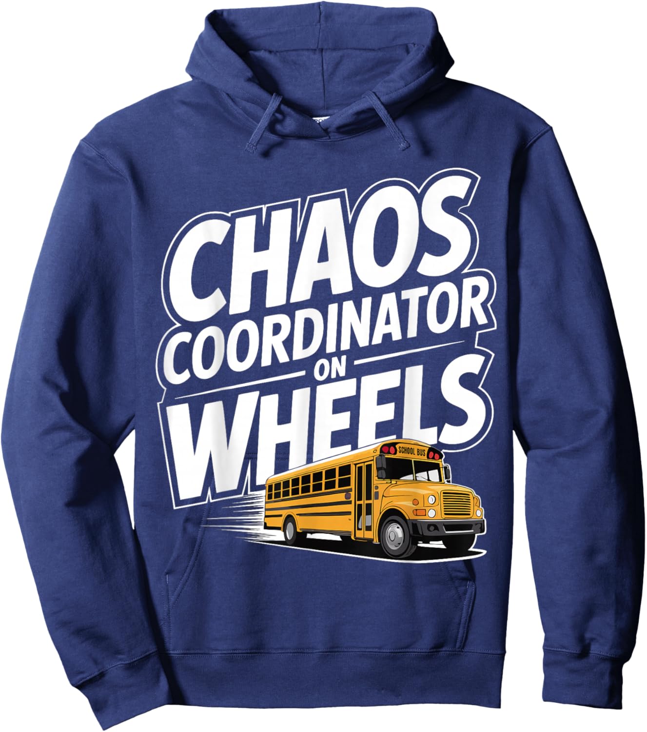 School Bus Driver Humor Yellow Bus Hoodie - Hoodie | Navy