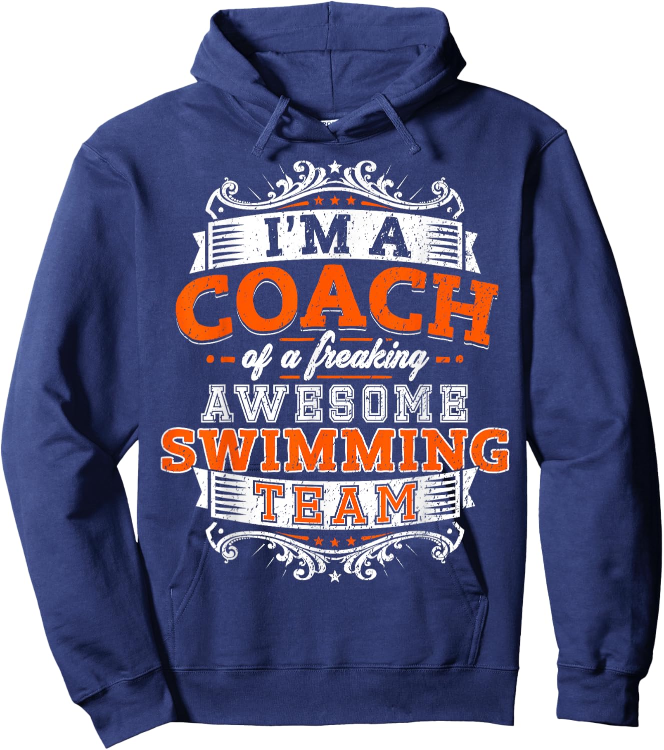 Swimmer Coach : Gift your swimming coach shirt Hoodie - Hoodie | Navy