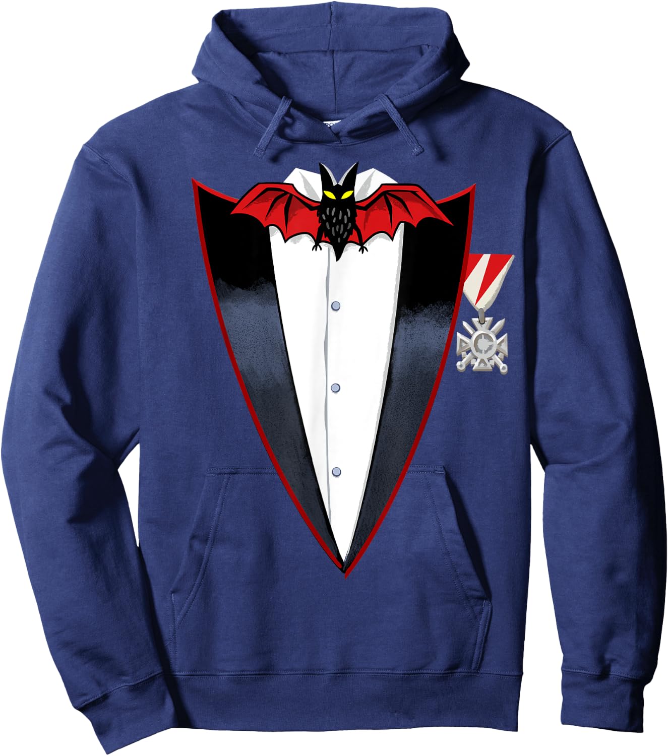 Realistic Dracula Tuxedo - Instant costume Hoodie - Hoodie | Navy