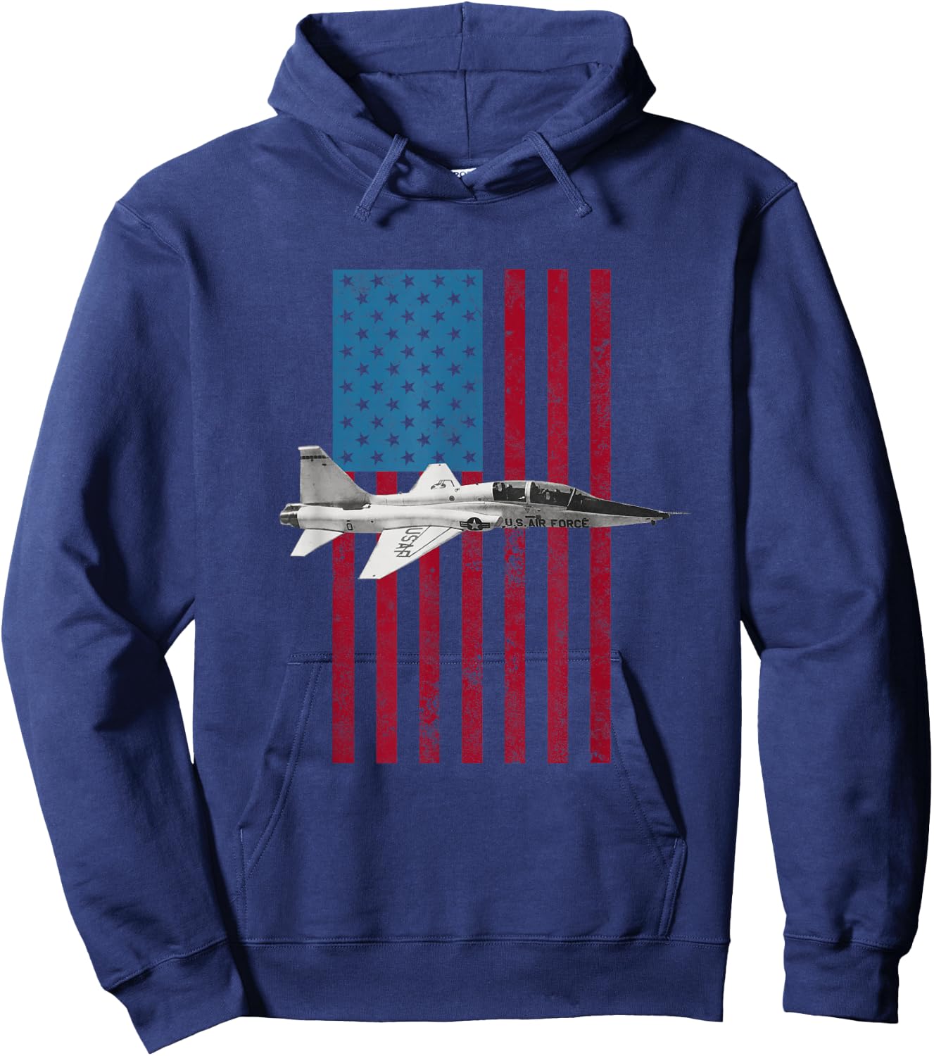 T-38 Talon USA American Flag - Military Hoodie - Hoodie | Navy